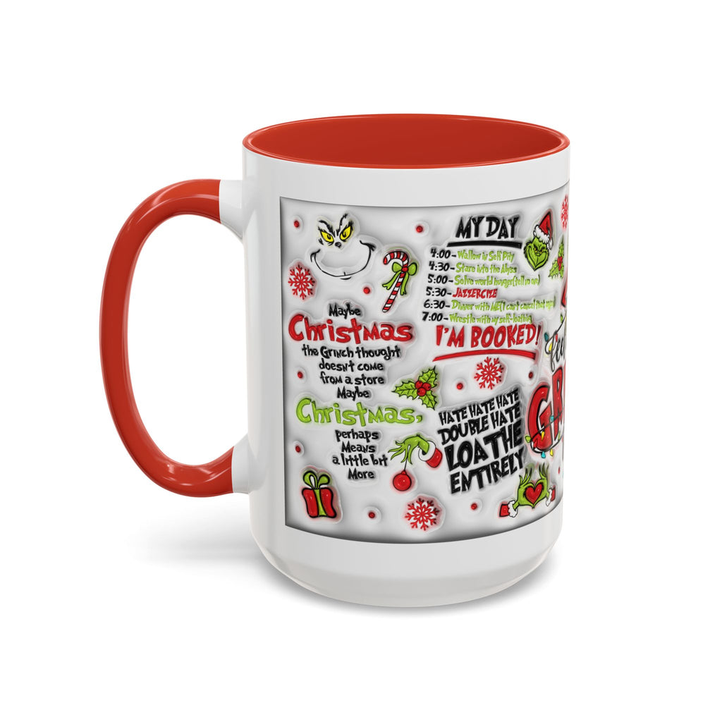 Grinchy Holiday Coffee Mug — "Feeling Extra Grinchy Today" Accent Mug (11/15oz)
