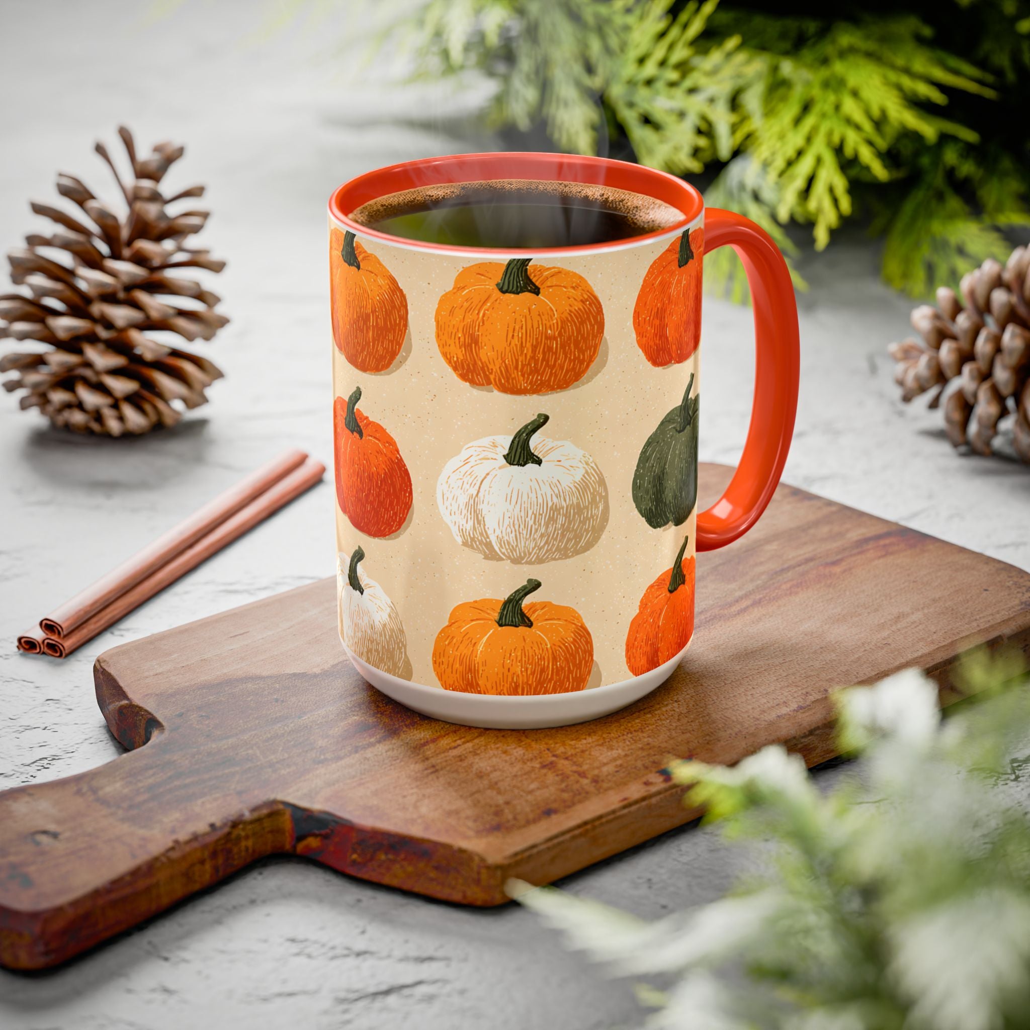 Autumn Pumpkin Mugs - Cozy Coffee Cups for Fall, Seasonal Drinkware, Thanksgiving Gifts, Home Decor, Pumpkin Spice Lovers