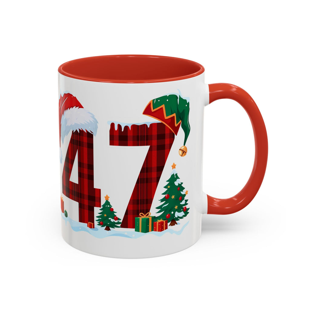President 47 Trump Christmas Mug | Accent Coffee Mug