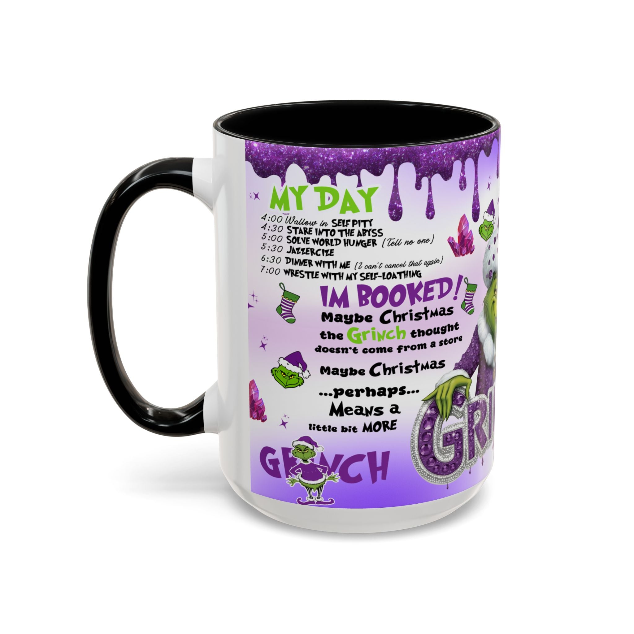 Grinchy Coffee Mug - Fun Holiday Mug, Christmas Gift, Office Decor, Grinch Lovers, DNA Test Humor