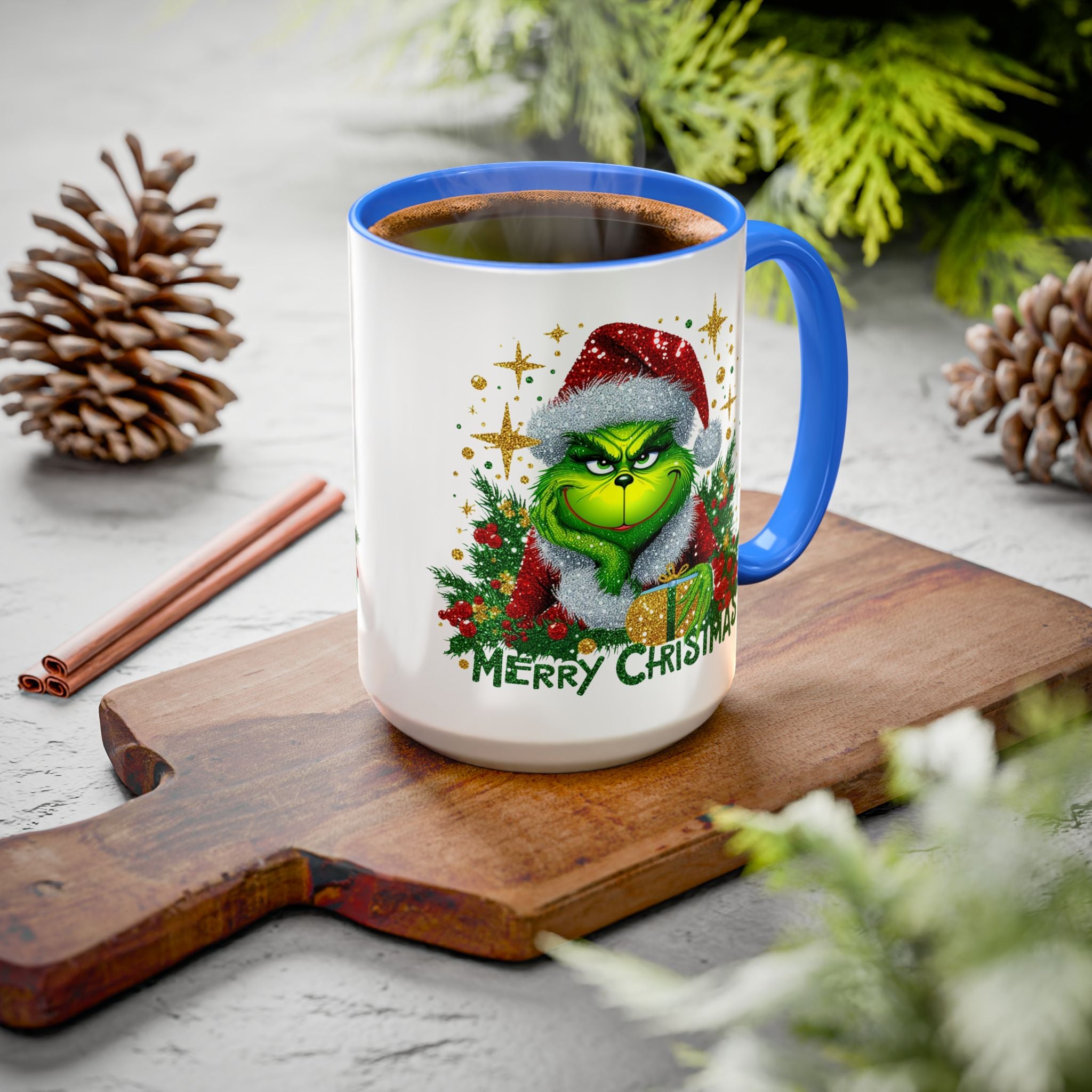 Grinchy Christmas Mug - 11oz & 15oz, Holiday Gift, Festive Beverage Cup, Winter Decorations, Fun Coffee Mug, Grinch Lover Gift