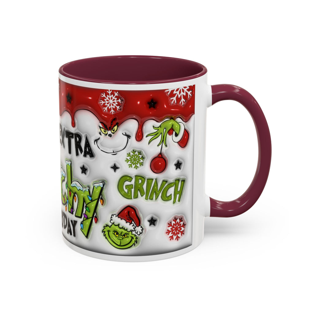 Grinch Holiday Mug - Feeling Extra Grinchy Today! Christmas Gift, Funny Coffee Cup, Holiday Decor, Winter Warmth