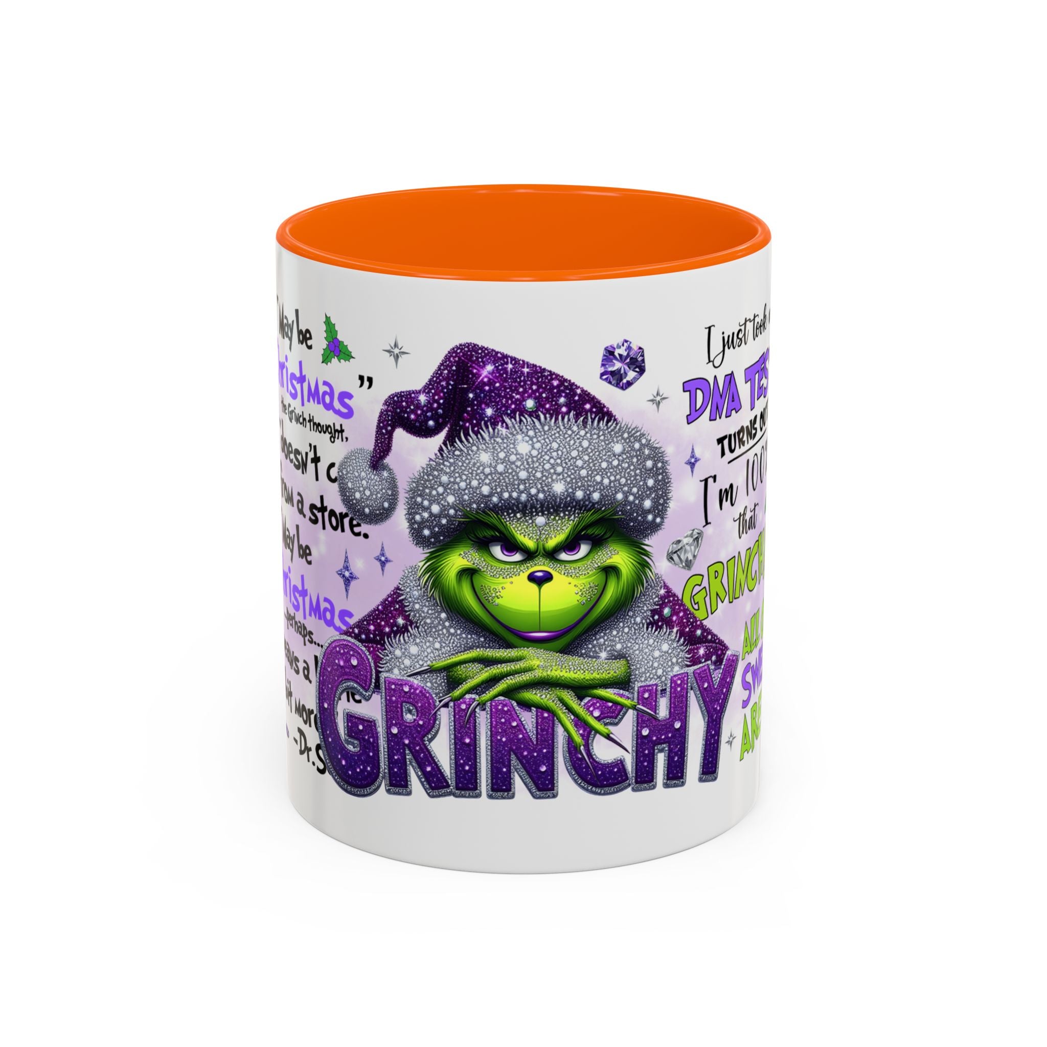 Grinchy Accent Coffee Mug - Fun Holiday Gift, Christmas Decor, Grinch Fan Merchandise, Unique Coffee Cup, Holiday Humor