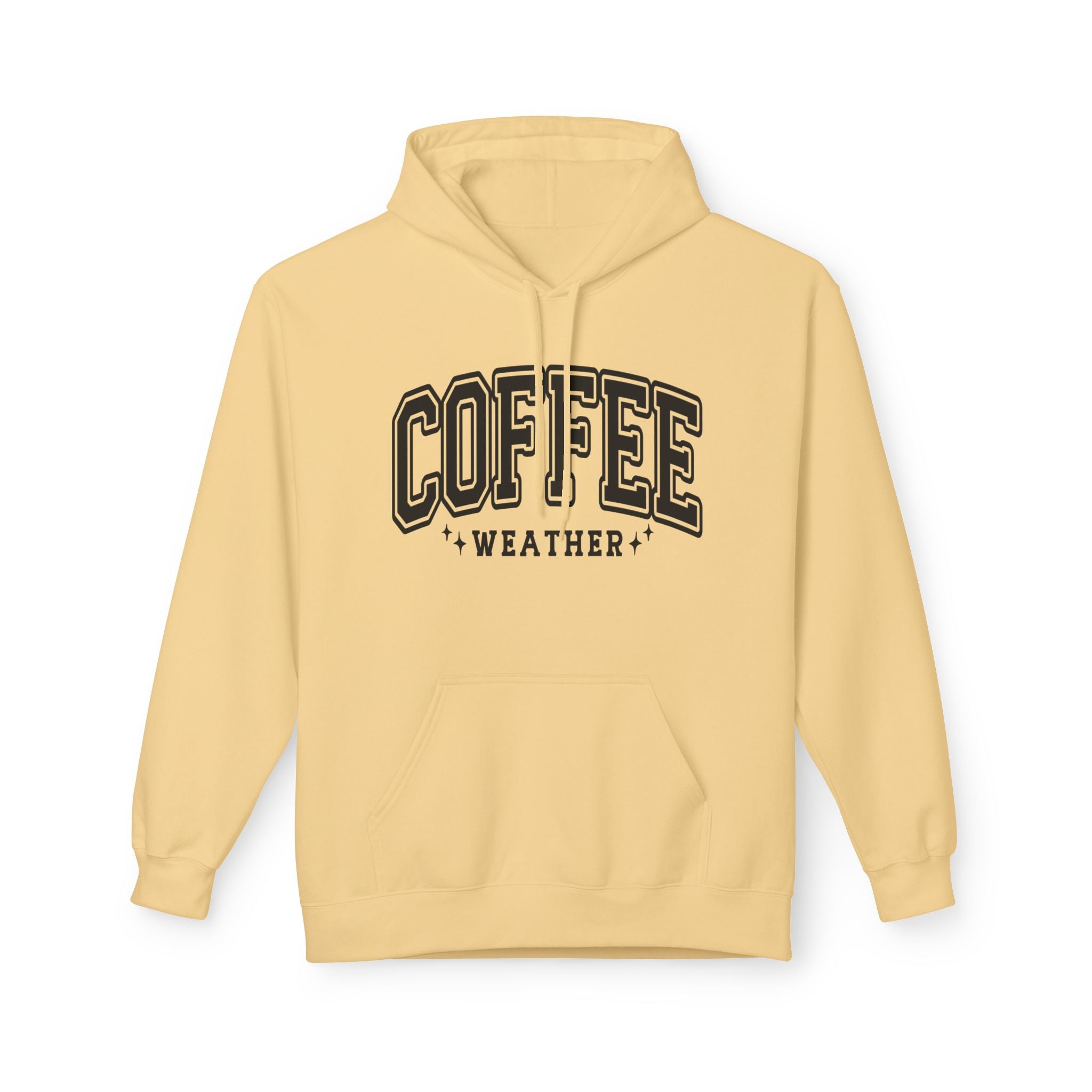 Cozy Coffee Weather Hoodie, Unisex Fleece Sweatshirt, Gift for Coffee Lovers, Fall Fashion, Casual Wear, Everyday Comfort