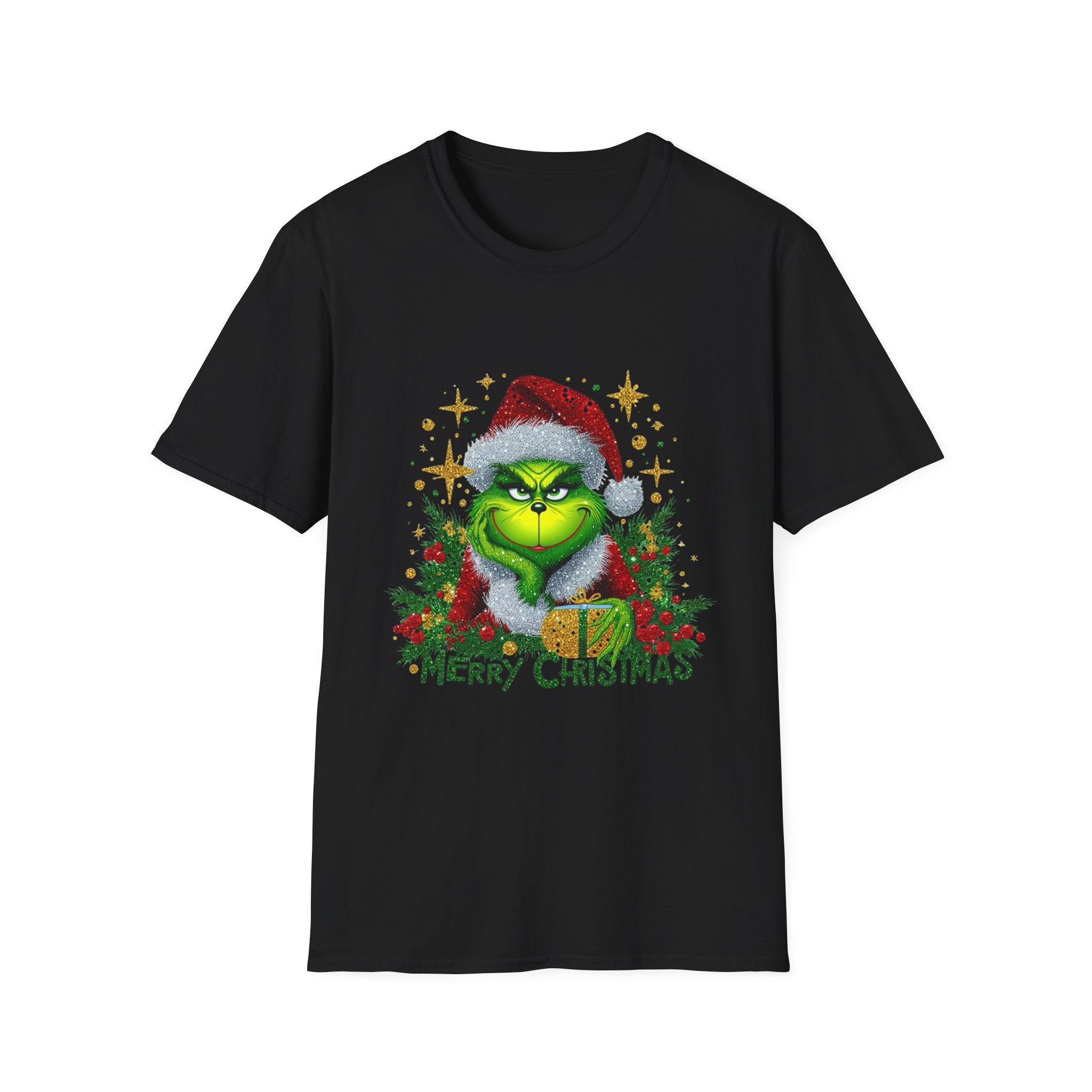 Grinch Christmas T-Shirt | Unisex Softstyle Tee | Merry Christmas Tee | Holiday Gift | Festive Apparel | Cute Grinch Shirt | Xmas Fashion