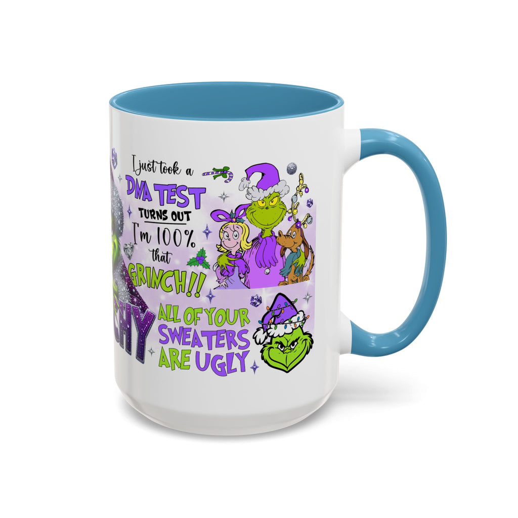 Grinchy Accent Coffee Mug - Fun Holiday Gift, Christmas Decor, Grinch Fan Merchandise, Unique Coffee Cup, Holiday Humor