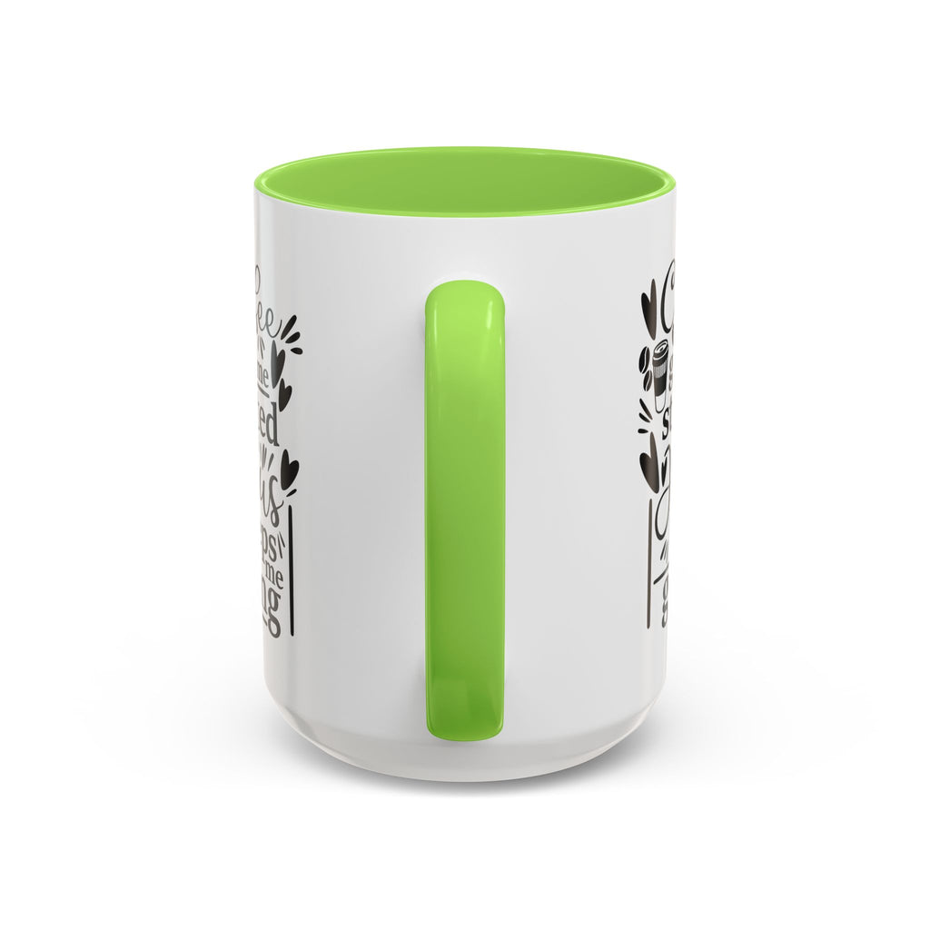 Faithful Morning Mug, Christian Coffee Cup, Religious Tea Mug, Jesus and Coffee Drinkware, Colorful Ceramic Mug