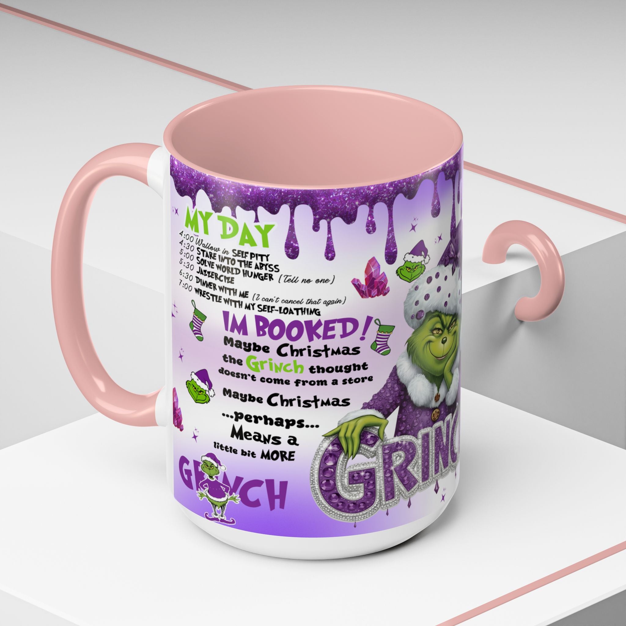 Grinchy Coffee Mug - Fun Holiday Mug, Christmas Gift, Office Decor, Grinch Lovers, DNA Test Humor