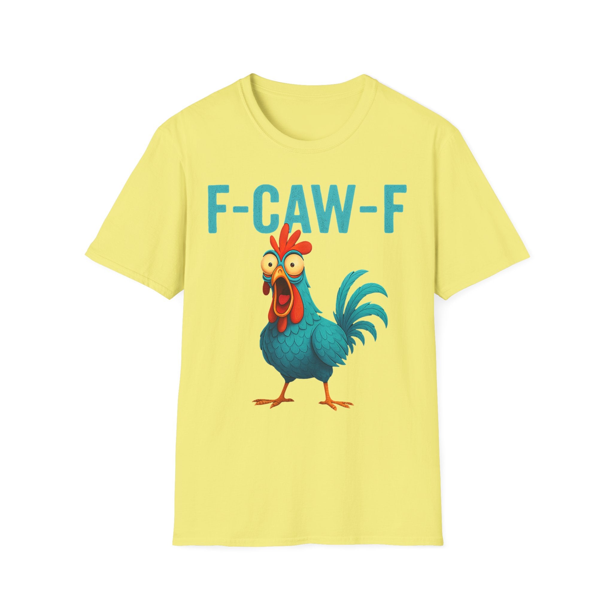Effects of Coffee - Funny F-Caw-F Chicken T-Shirt, Humorous Tee, Gift for Poultry Lovers, Unisex Relaxed Shirt, Cartoon Animal Shirt