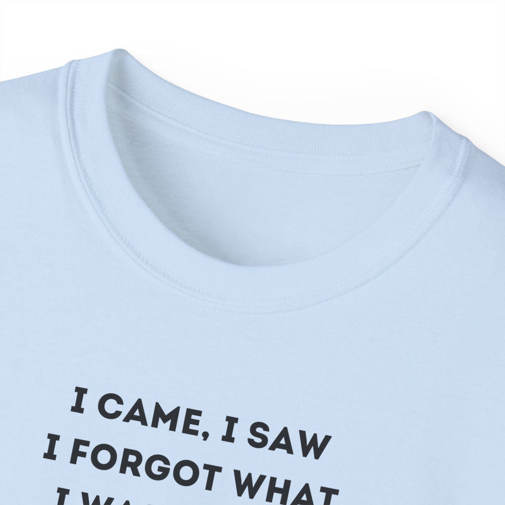 I Have to Pee - Funny Unisex Tee - I Came, I Saw, I Forgot, Perfect Gift for Friends, Casual Wear, Birthday, Humor Apparel, Everyday Wear