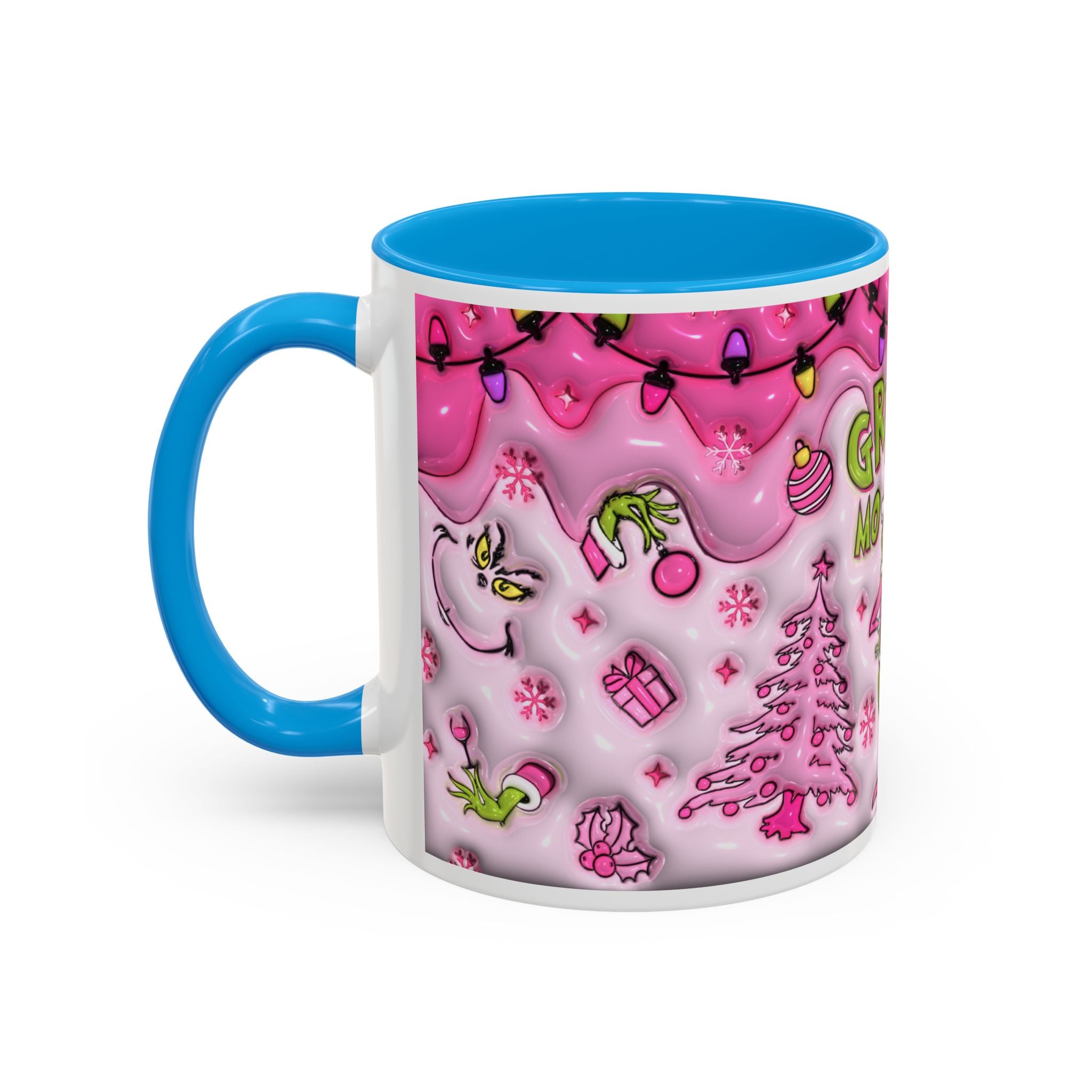 Colorful Grinch Mug, Holiday Gift, Whimsical Drinkware, Festive Coffee Cup, Christmas Decor, Grinch Mode Mug