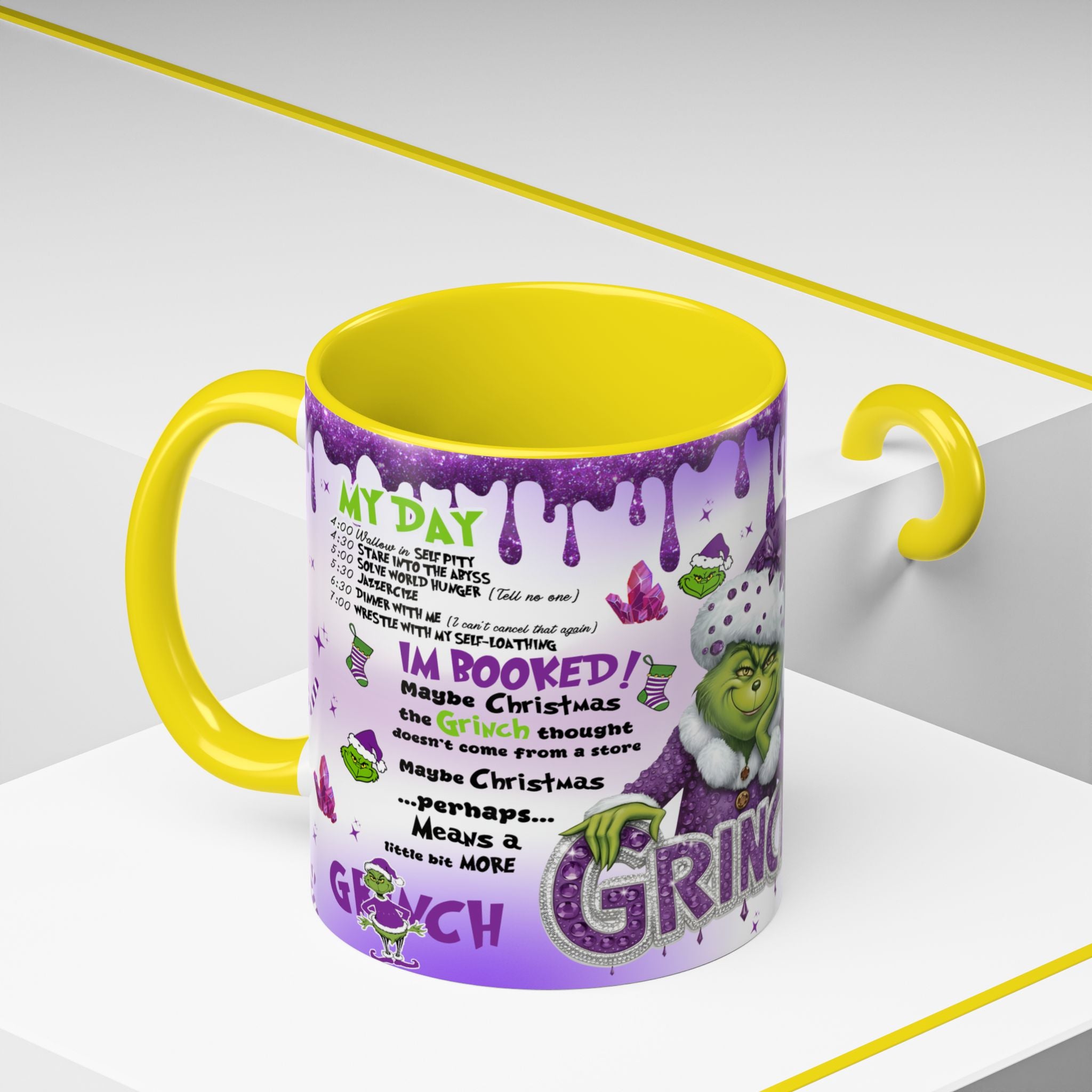 Grinchy Coffee Mug - Fun Holiday Mug, Christmas Gift, Office Decor, Grinch Lovers, DNA Test Humor