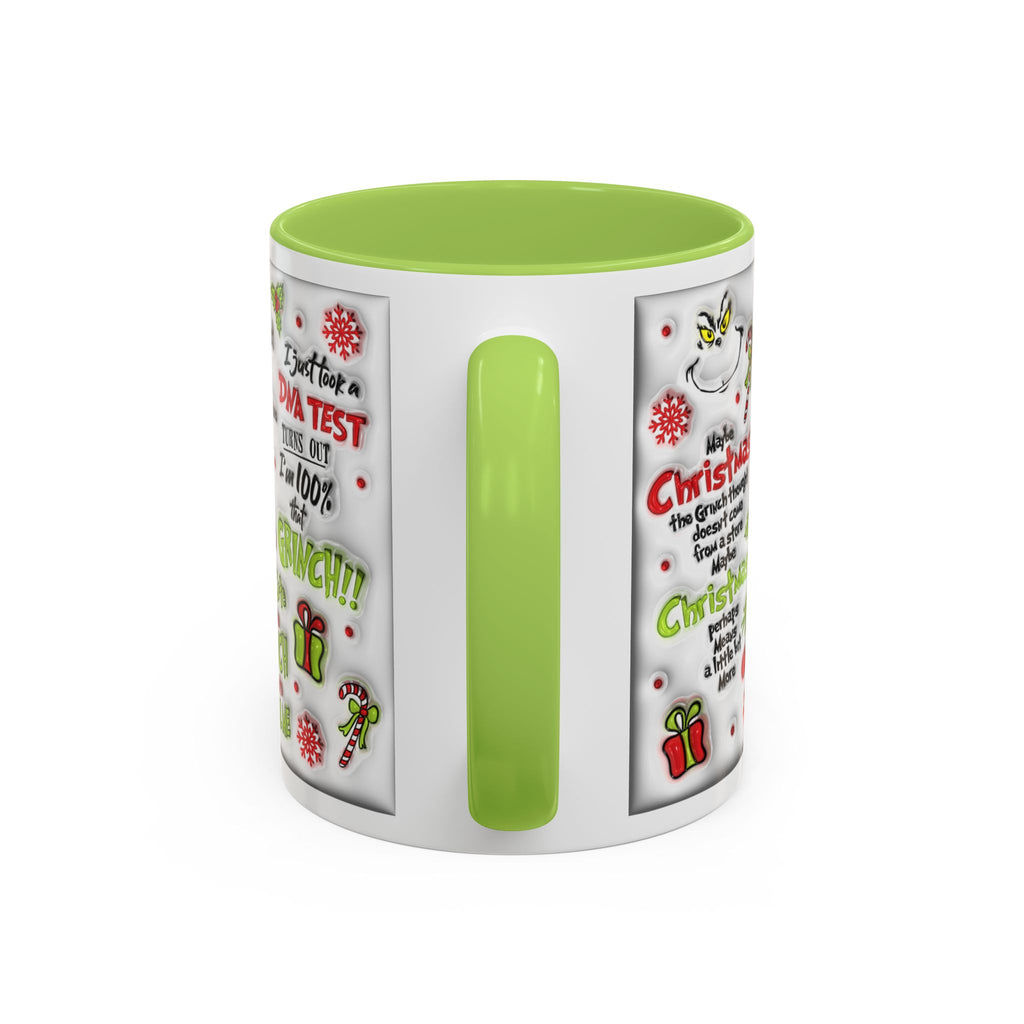 Grinchy Holiday Coffee Mug — "Feeling Extra Grinchy Today" Accent Mug (11/15oz)