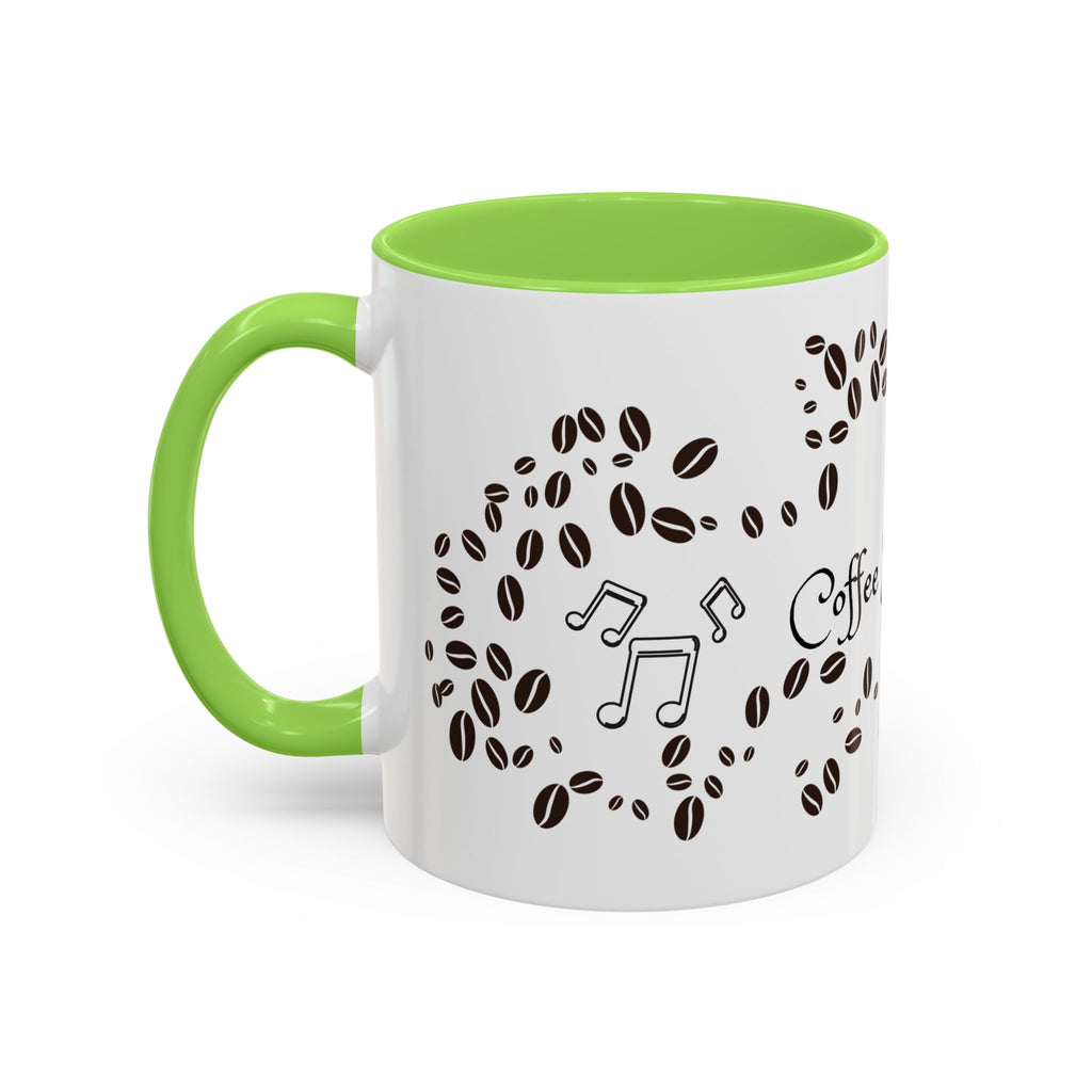 Coffee Sings to Me Mug — 11oz/15oz Ceramic Coffee Bean Music Mug