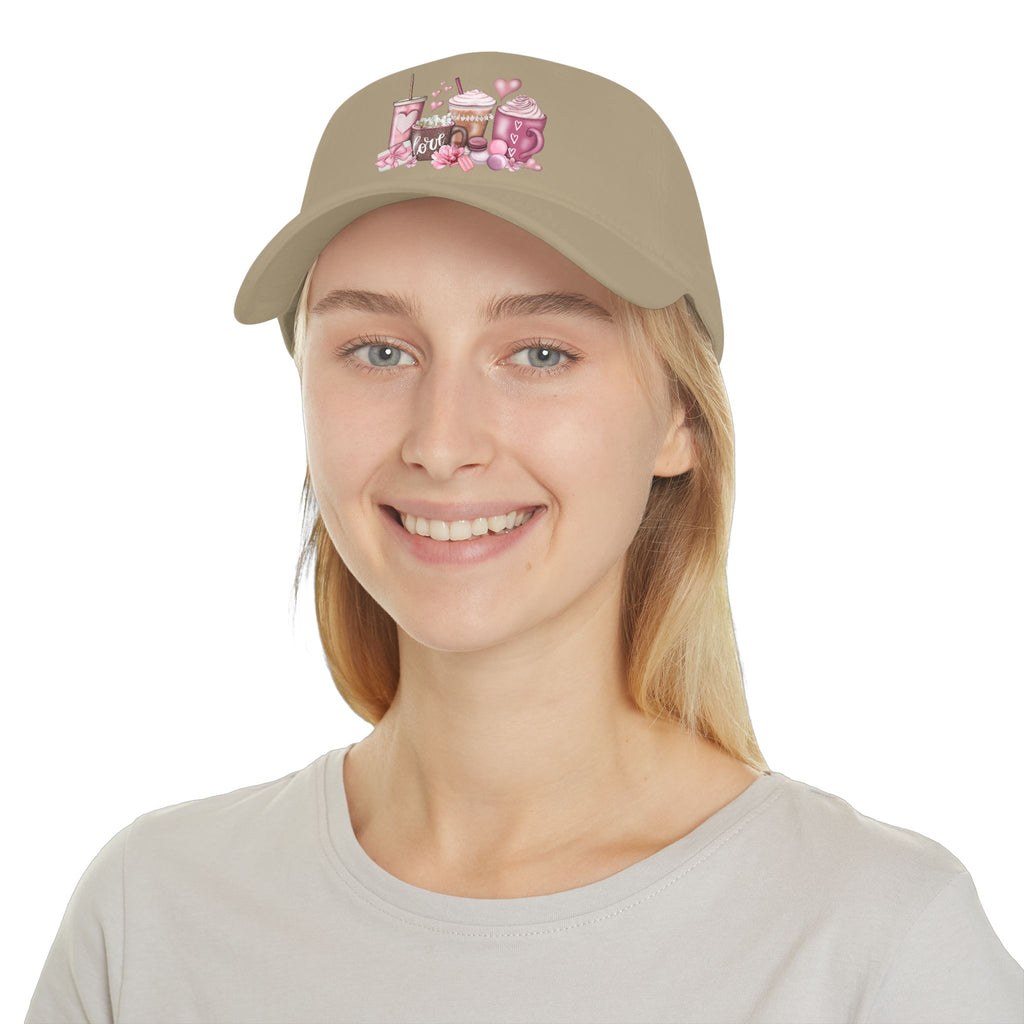 Love and Coffee Low Profile Baseball Cap