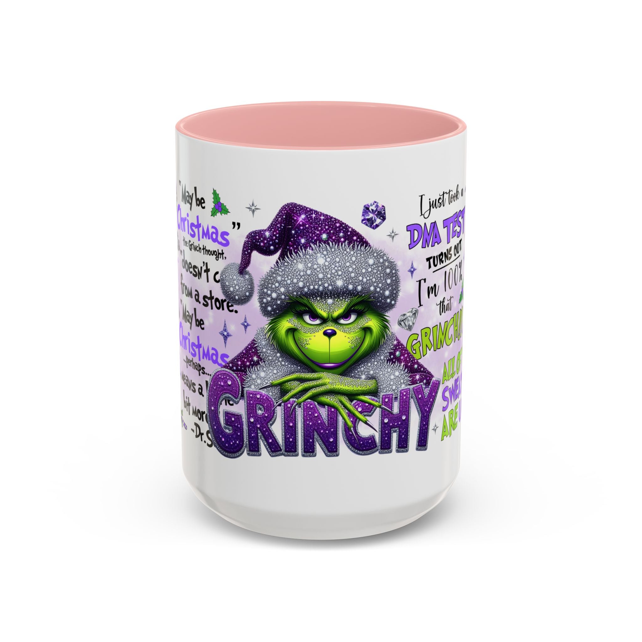 Grinchy Accent Coffee Mug - Fun Holiday Gift, Christmas Decor, Grinch Fan Merchandise, Unique Coffee Cup, Holiday Humor