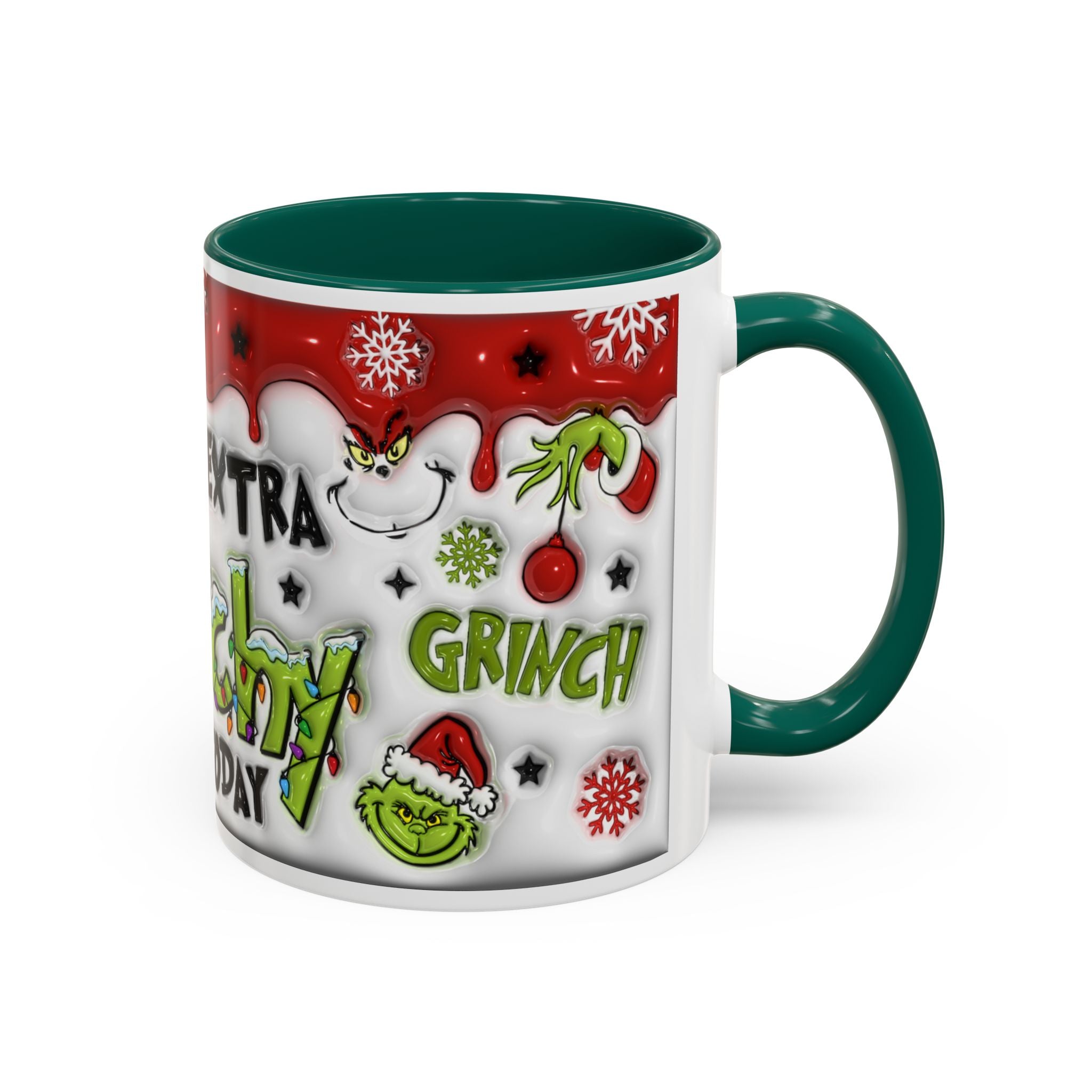 Grinch Holiday Mug - Feeling Extra Grinchy Today! Christmas Gift, Funny Coffee Cup, Holiday Decor, Winter Warmth