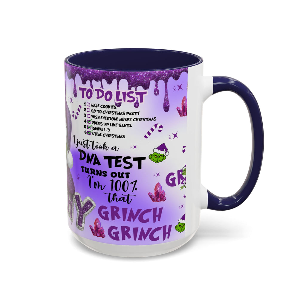 Grinchy Coffee Mug - Fun Holiday Mug, Christmas Gift, Office Decor, Grinch Lovers, DNA Test Humor