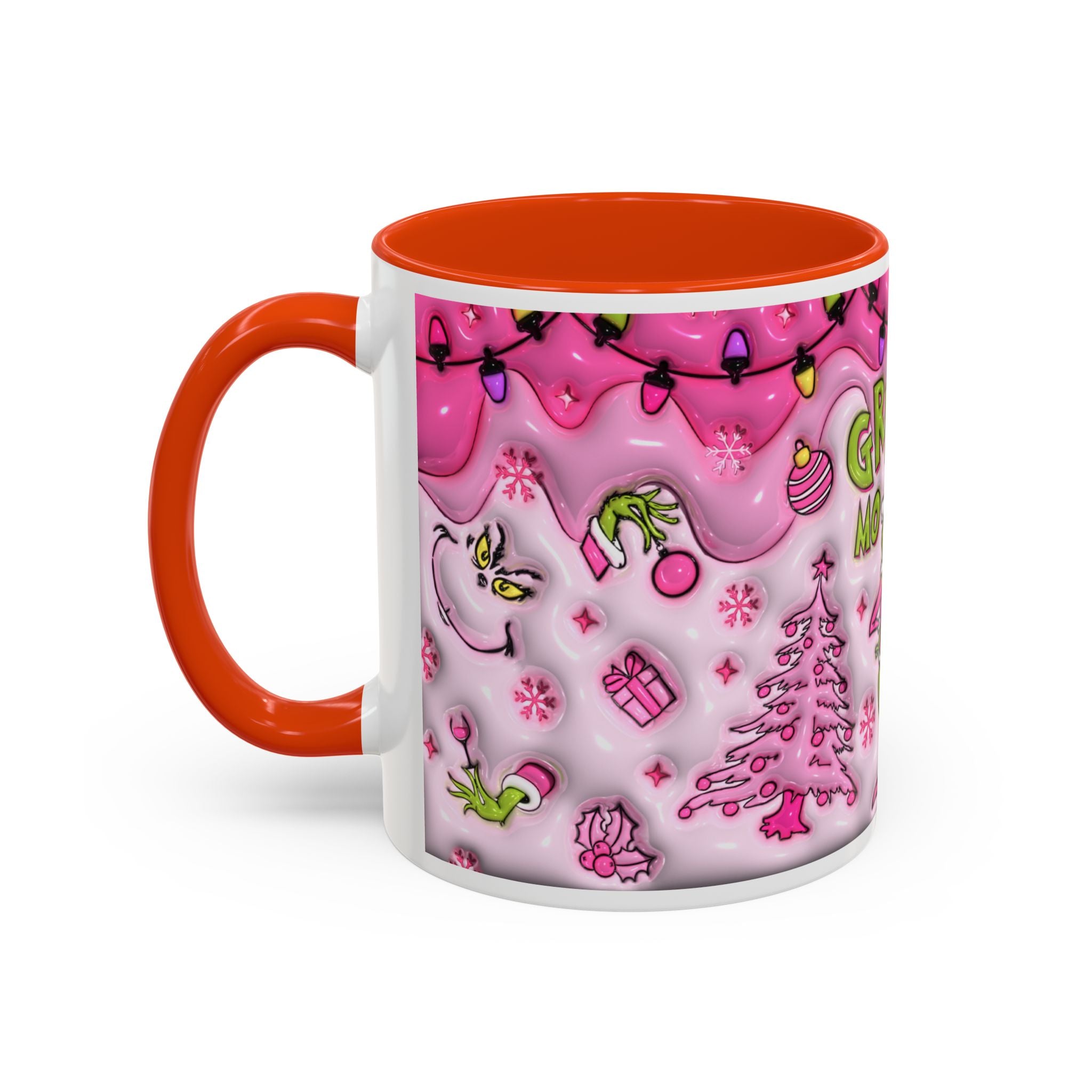 Colorful Grinch Mug, Holiday Gift, Whimsical Drinkware, Festive Coffee Cup, Christmas Decor, Grinch Mode Mug