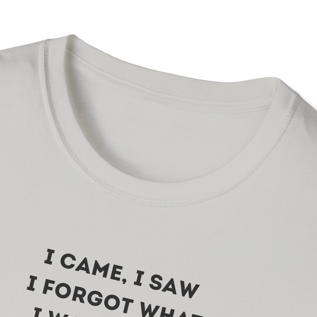 Forgetful Mini Character I Have To Pee T-Shirt | Funny Quote Tee