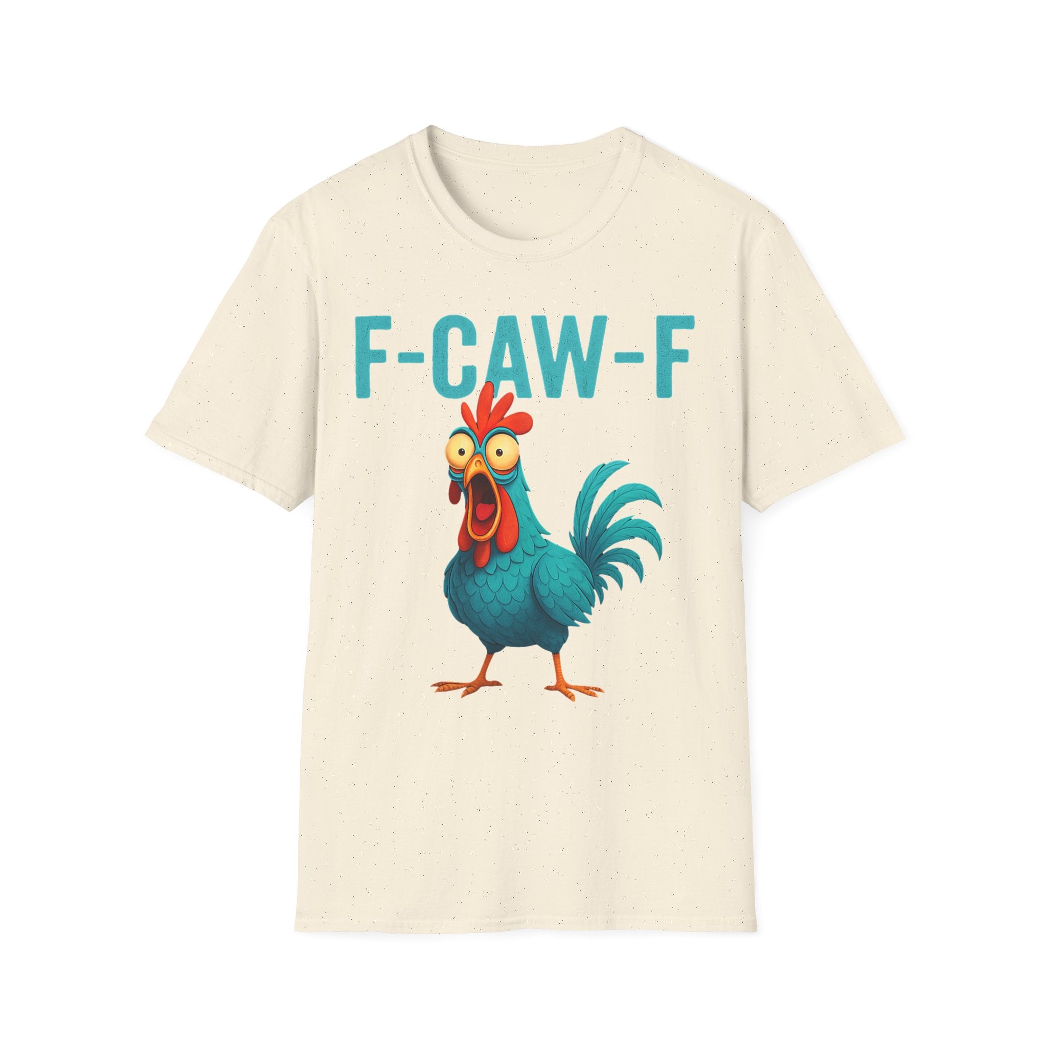 Effects of Coffee - Funny F-Caw-F Chicken T-Shirt, Humorous Tee, Gift for Poultry Lovers, Unisex Relaxed Shirt, Cartoon Animal Shirt