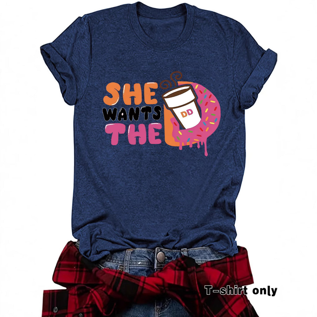 Short sleeved HE coffee pattern