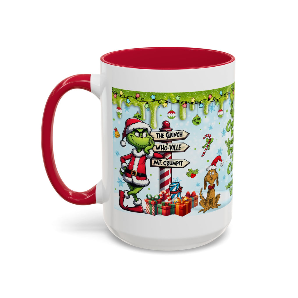 Grinch Christmas Mug | Colorful 11oz 15oz Ceramic Coffee Cup