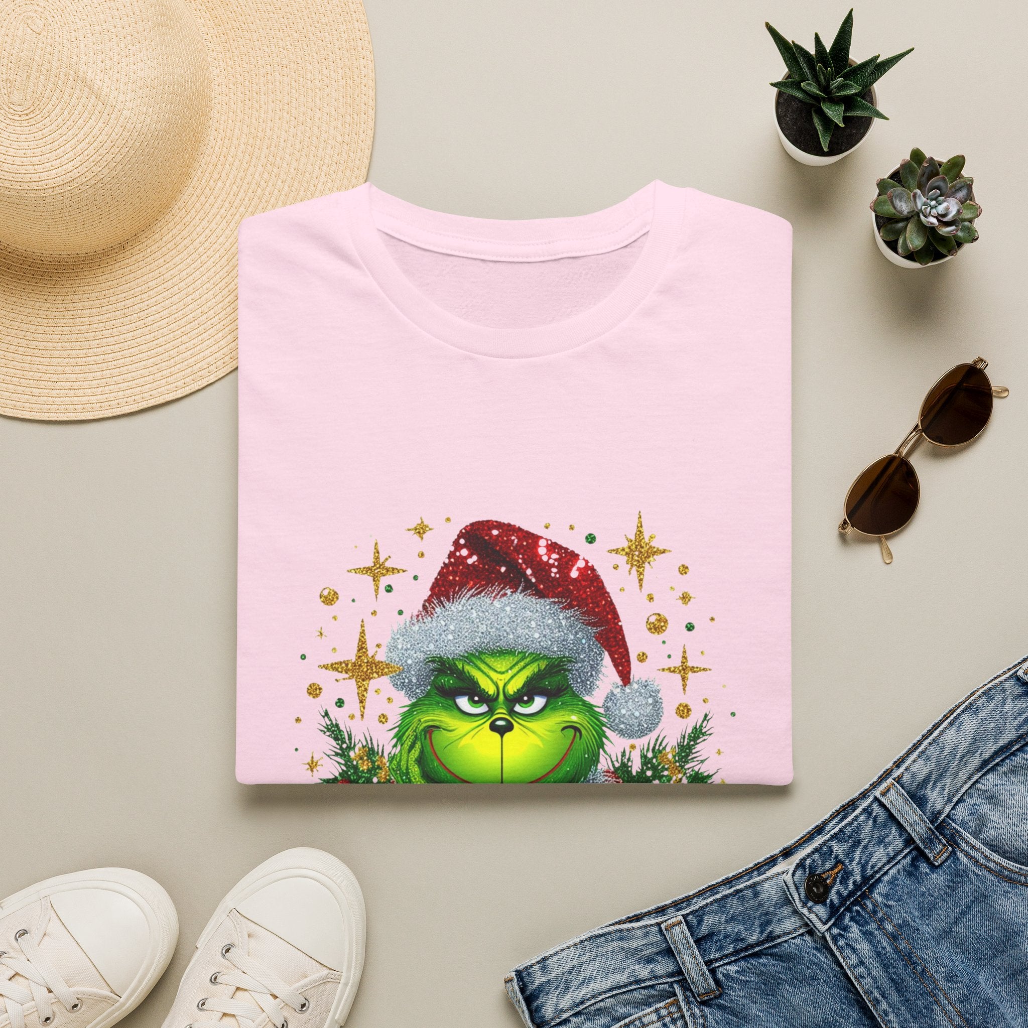 Grinch Christmas T-Shirt | Unisex Softstyle Tee | Merry Christmas Tee | Holiday Gift | Festive Apparel | Cute Grinch Shirt | Xmas Fashion