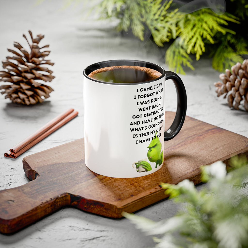 Colorful Grinch Coffee Mug, Fun Holiday Gift, Funny Tea Cup, Quirky Kitchen Decor, Grinch Fan Mug, Christmas Gift Idea