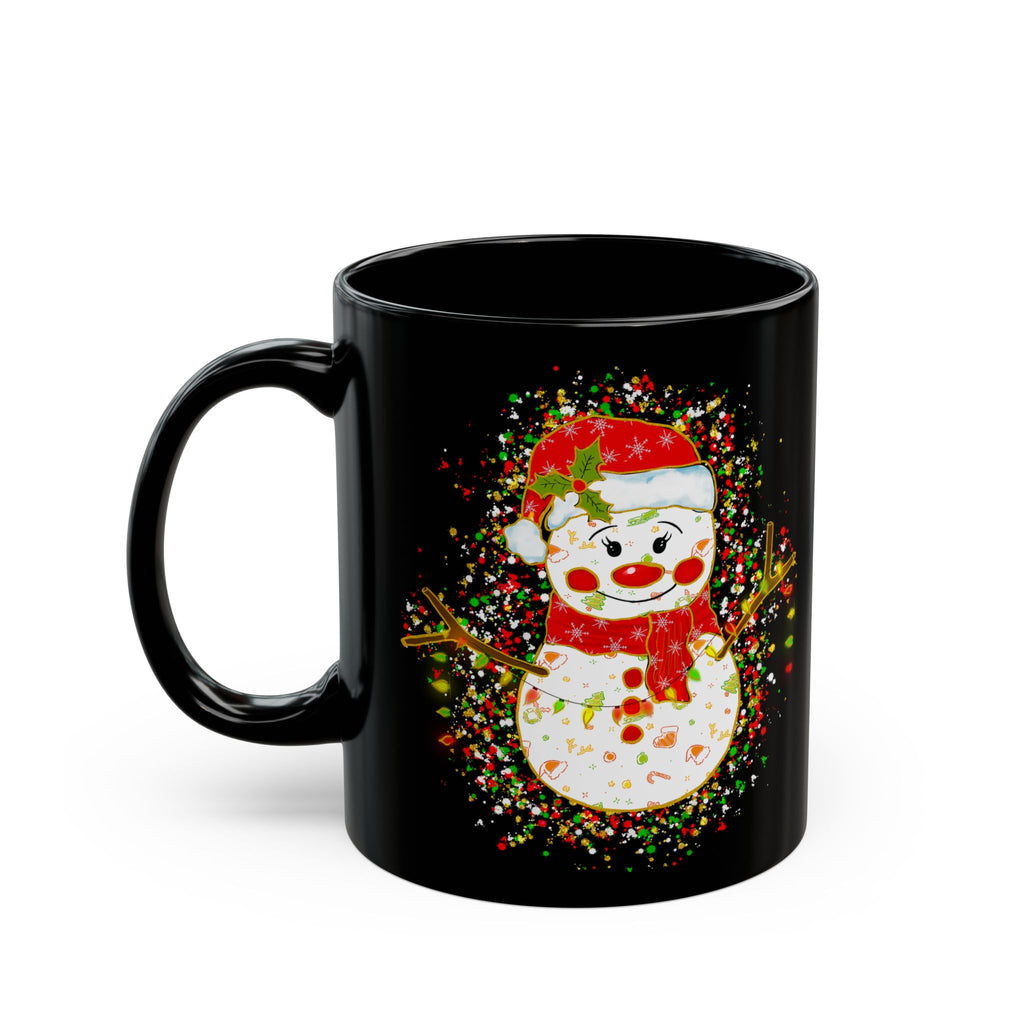 Festive Snowman Mug - Holiday Coffee Cup, Christmas Gift, Snowman Decor, Winter Mug, Hot Cocoa Mug