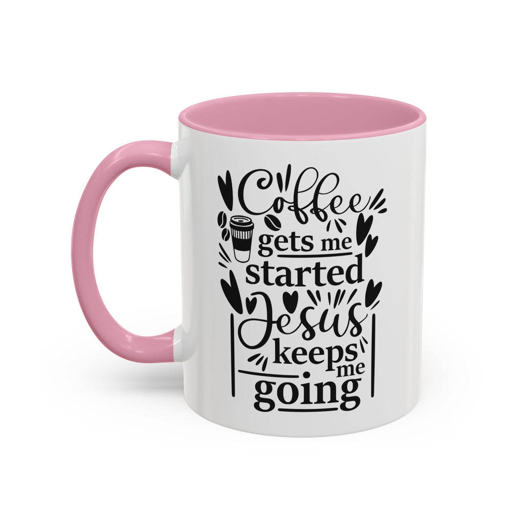 Faithful Morning Mug, Christian Coffee Cup, Religious Tea Mug, Jesus and Coffee Drinkware, Colorful Ceramic Mug