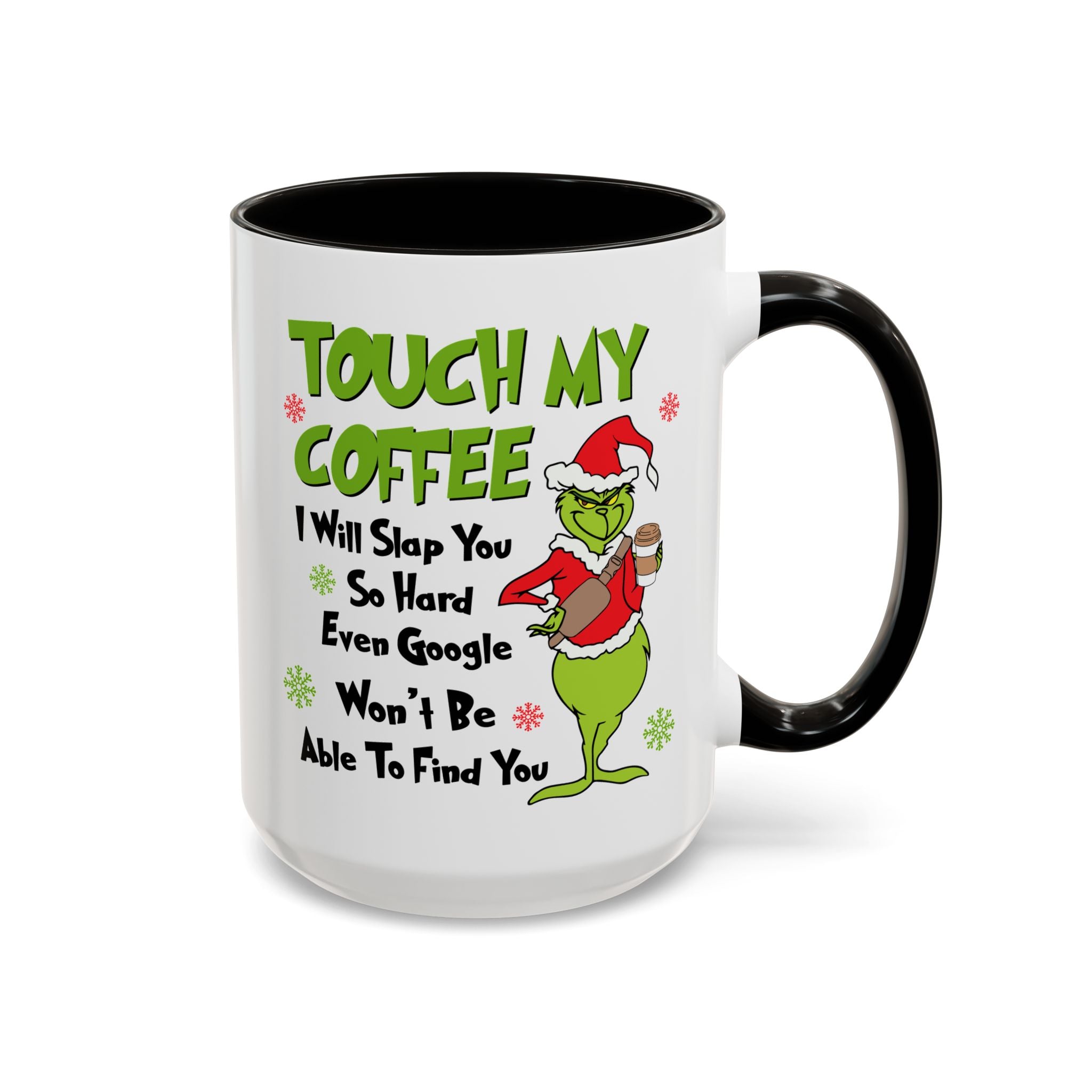 Colorful Grinch Coffee Mug - Fun Holiday Cup, Unique Gift, 11oz & 15oz Sizes, Perfect for Christmas, Funny Humor Mug, Coffee Lover's Delight