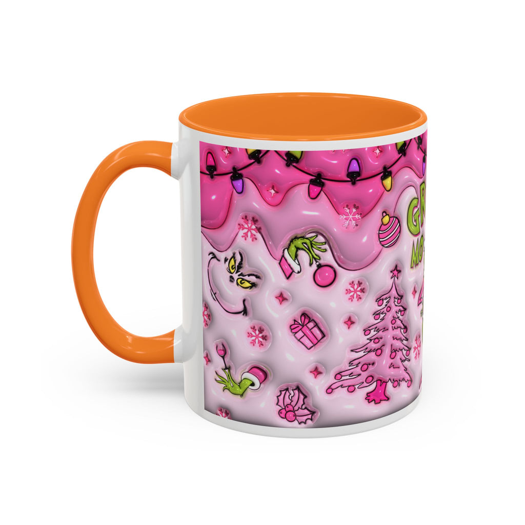 Colorful Grinch Mug, Holiday Gift, Whimsical Drinkware, Festive Coffee Cup, Christmas Decor, Grinch Mode Mug