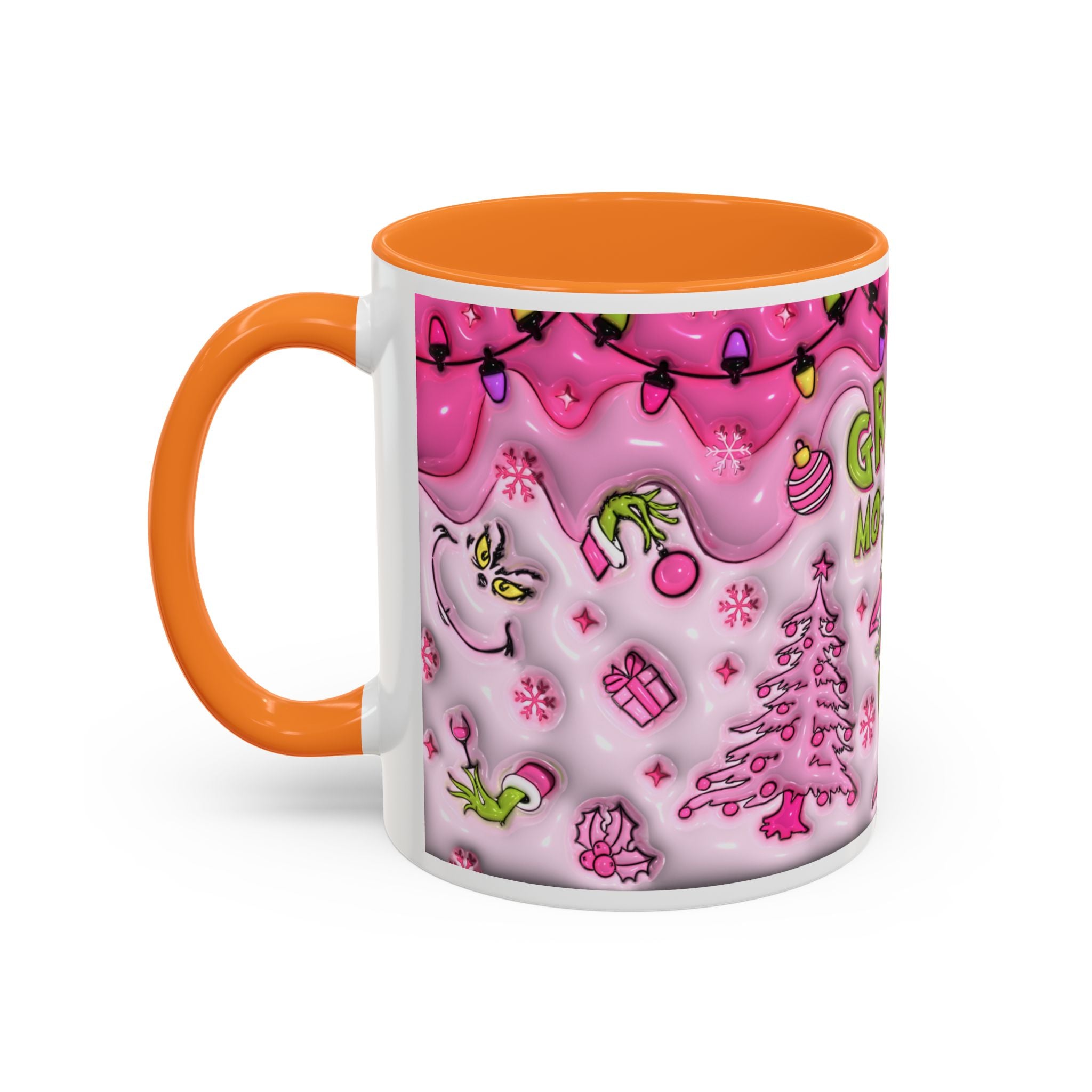 Colorful Grinch Mug, Holiday Gift, Whimsical Drinkware, Festive Coffee Cup, Christmas Decor, Grinch Mode Mug
