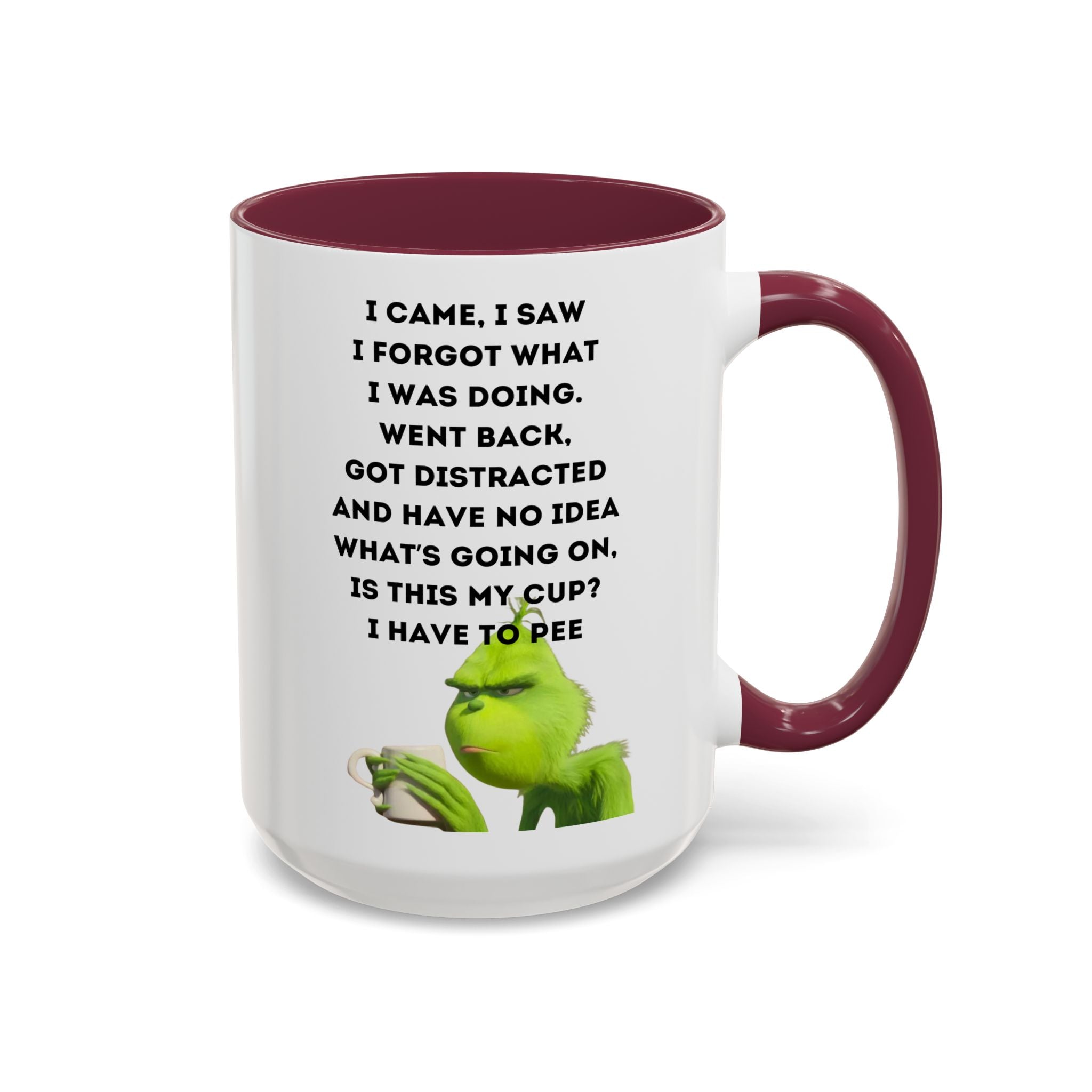 Colorful Grinch Coffee Mug, Fun Holiday Gift, Funny Tea Cup, Quirky Kitchen Decor, Grinch Fan Mug, Christmas Gift Idea