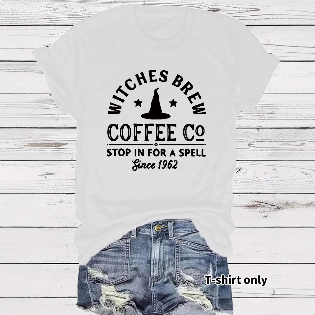 T-shirt women COFFEE CO letters