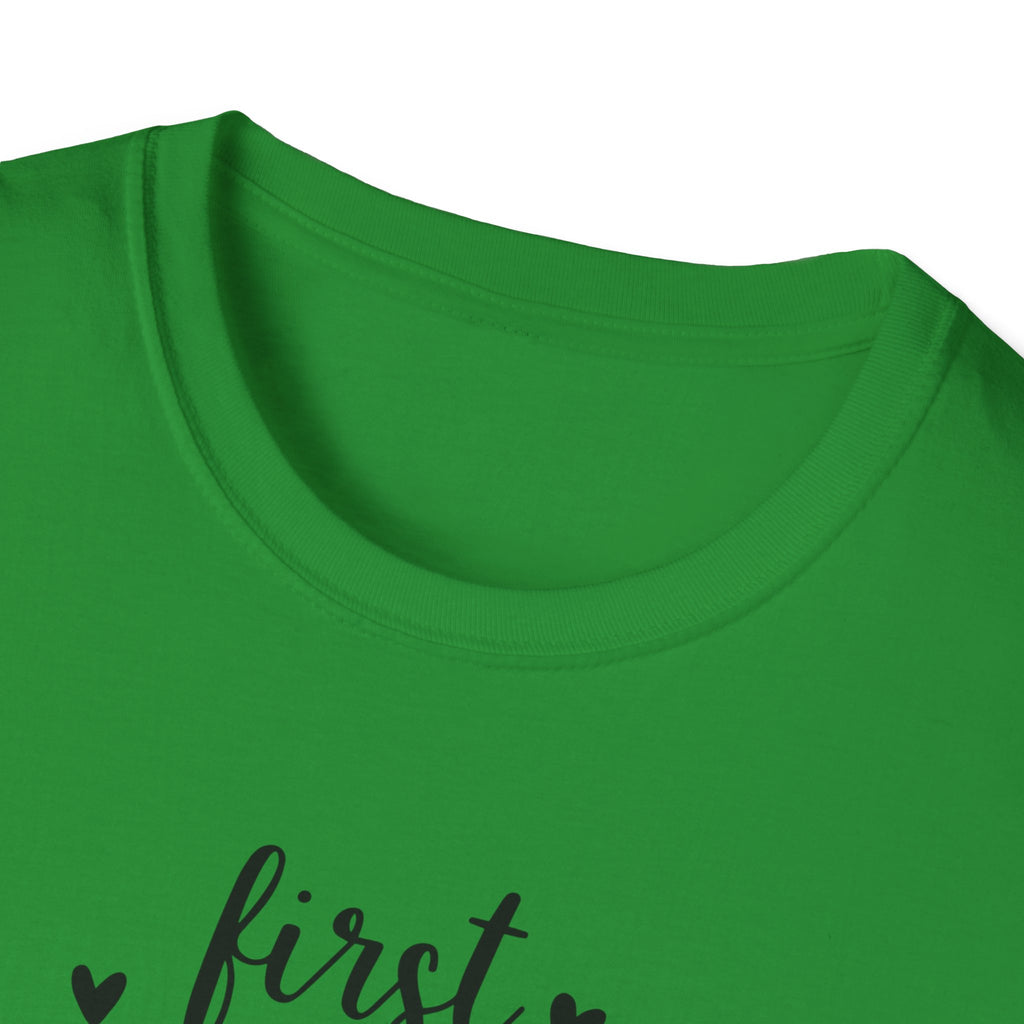 First I Drink Coffee - Unisex Softstyle T-Shirt