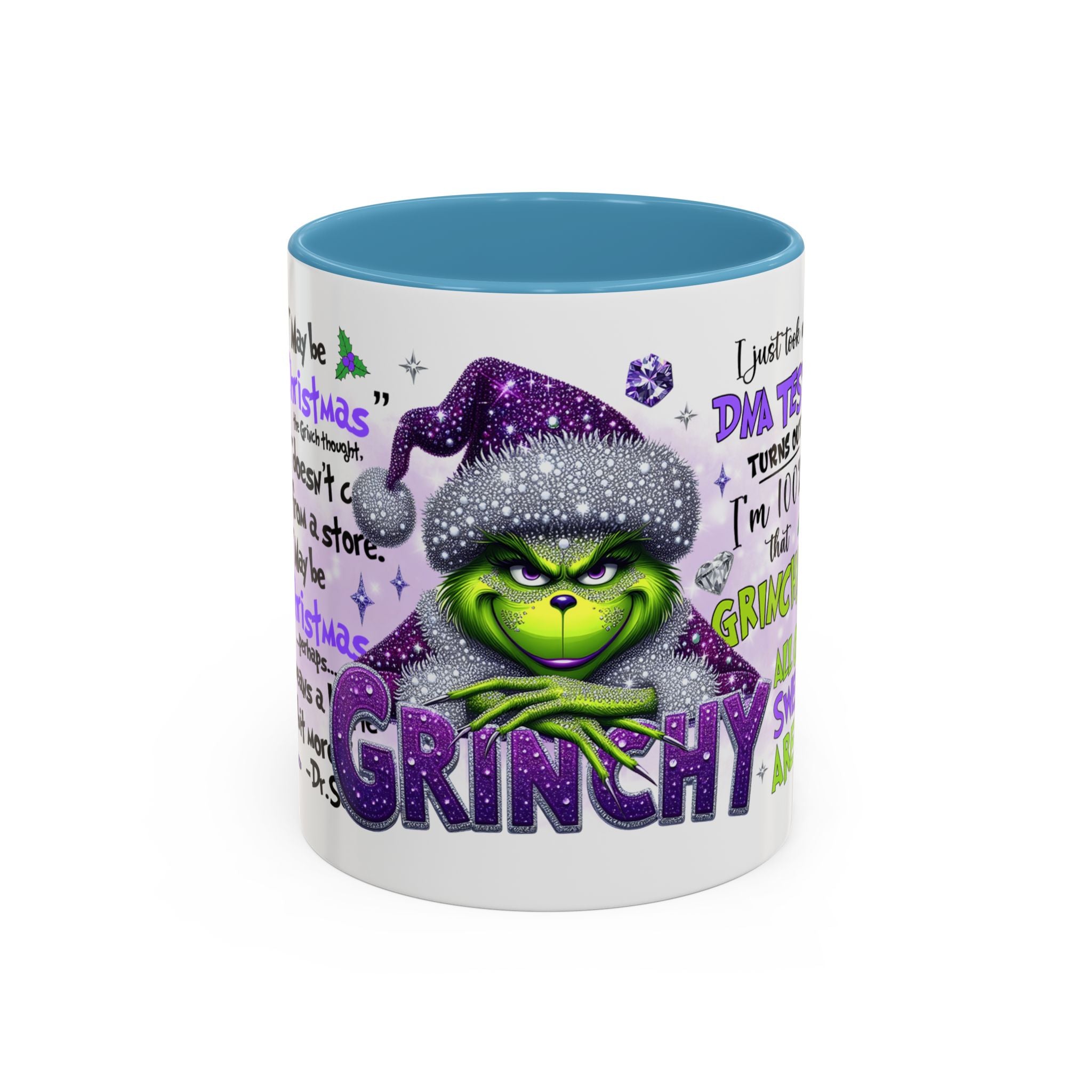 Grinchy Accent Coffee Mug - Fun Holiday Gift, Christmas Decor, Grinch Fan Merchandise, Unique Coffee Cup, Holiday Humor