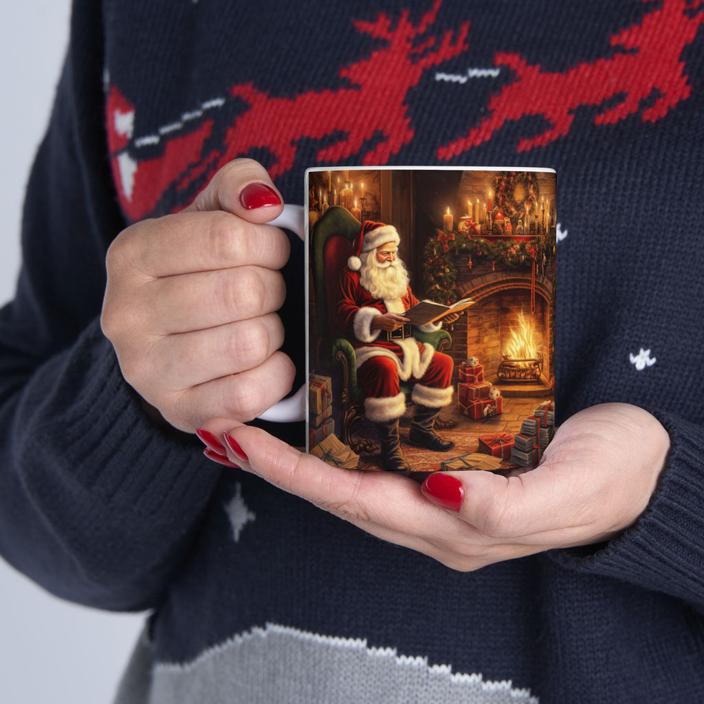 Santa Cozy Christmas Ceramic Mug - Perfect for Warm Drinks, Christmas Gift, Winter Decor, Coffee Lover, Seasonal Mug
