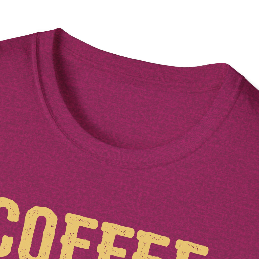 Coffee Because Murder Is Wrong T-Shirt | Black Cat Coffee Tee