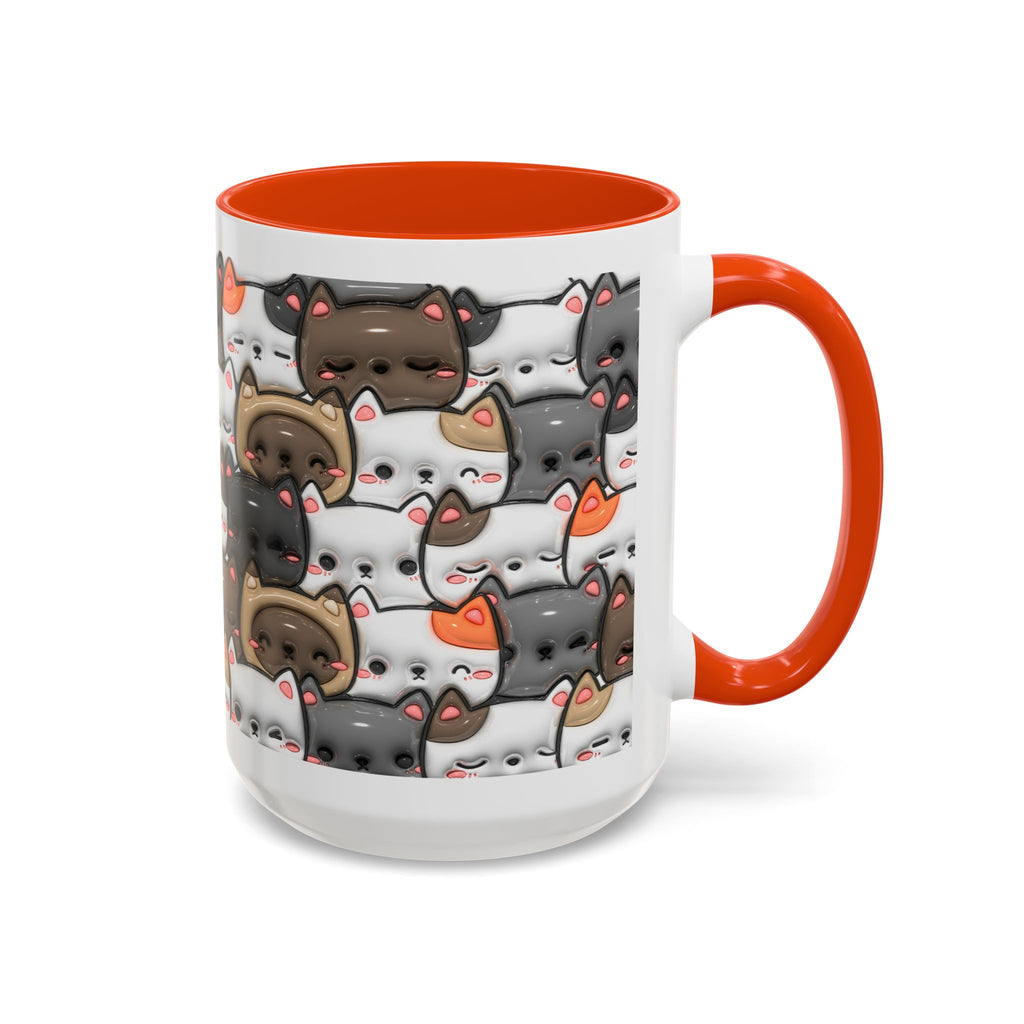 Colorful Cat Mugs - Cute Pet Lover Gift, Cat-Themed Coffee Cup, Cat Lover's Mug, Fun Kitchen Decor, Feline Art Drinkware