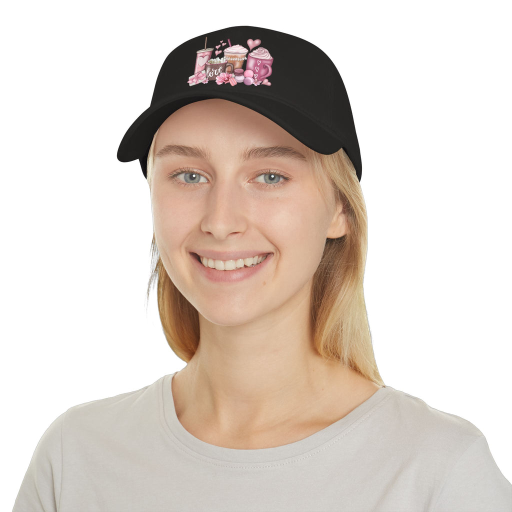 Love and Coffee Low Profile Baseball Cap