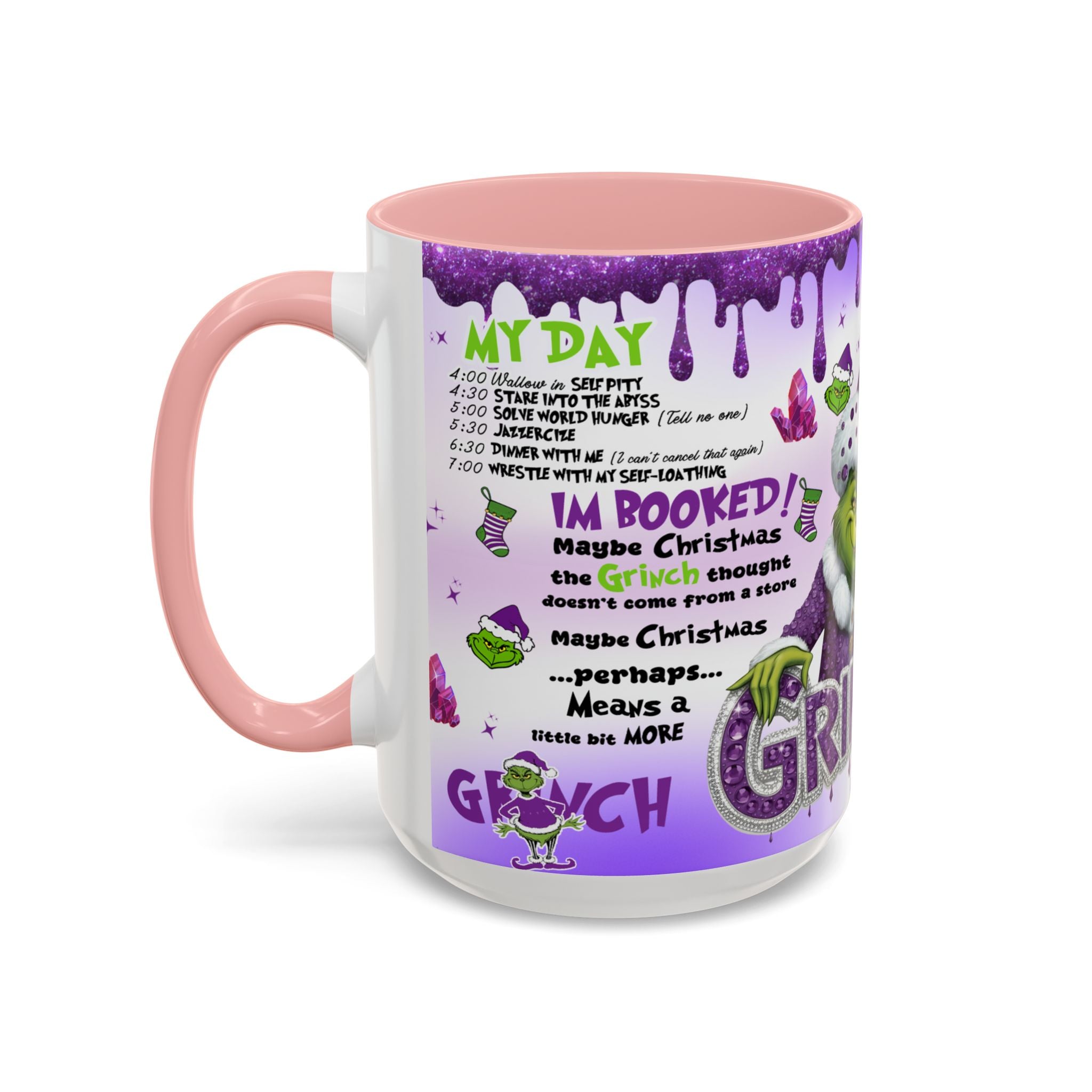 Grinchy Coffee Mug - Fun Holiday Mug, Christmas Gift, Office Decor, Grinch Lovers, DNA Test Humor