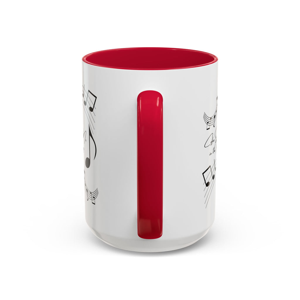 Music Notes Ceramic Mug — "She Sings to Me in the Morning" (11oz/15oz)