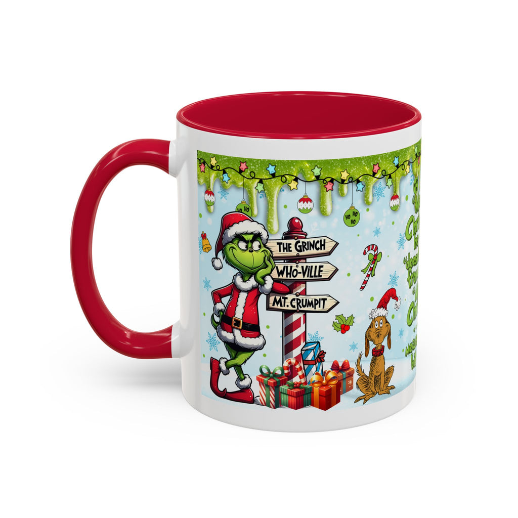 Grinch Christmas Mug | Colorful 11oz 15oz Ceramic Coffee Cup
