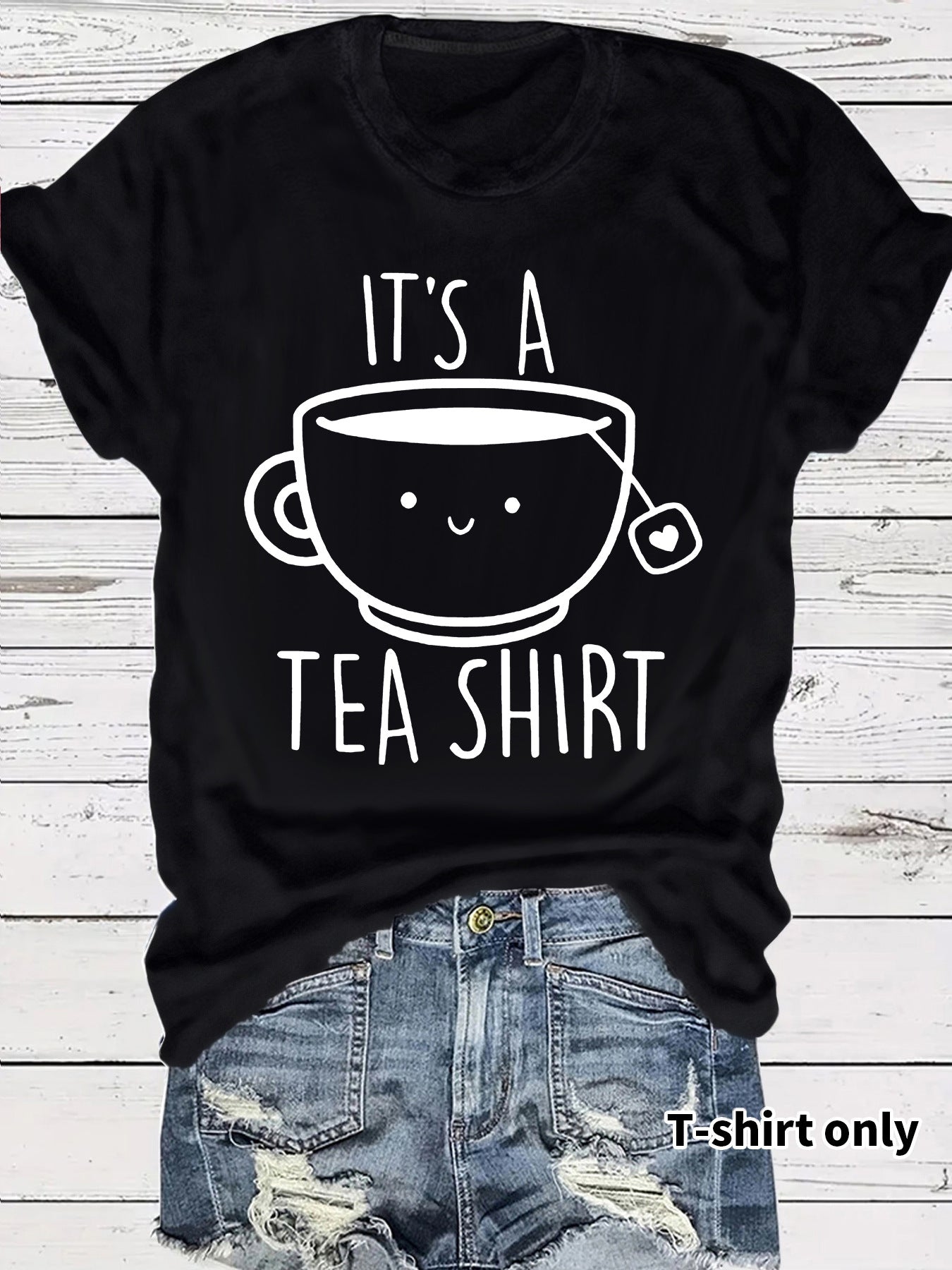 Coffee new short sleeved women's T-shirt