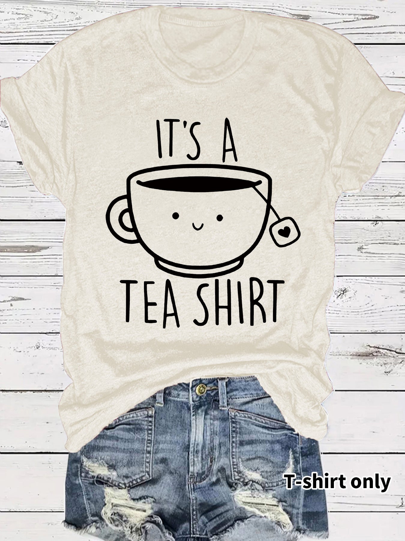 Coffee new short sleeved women's T-shirt