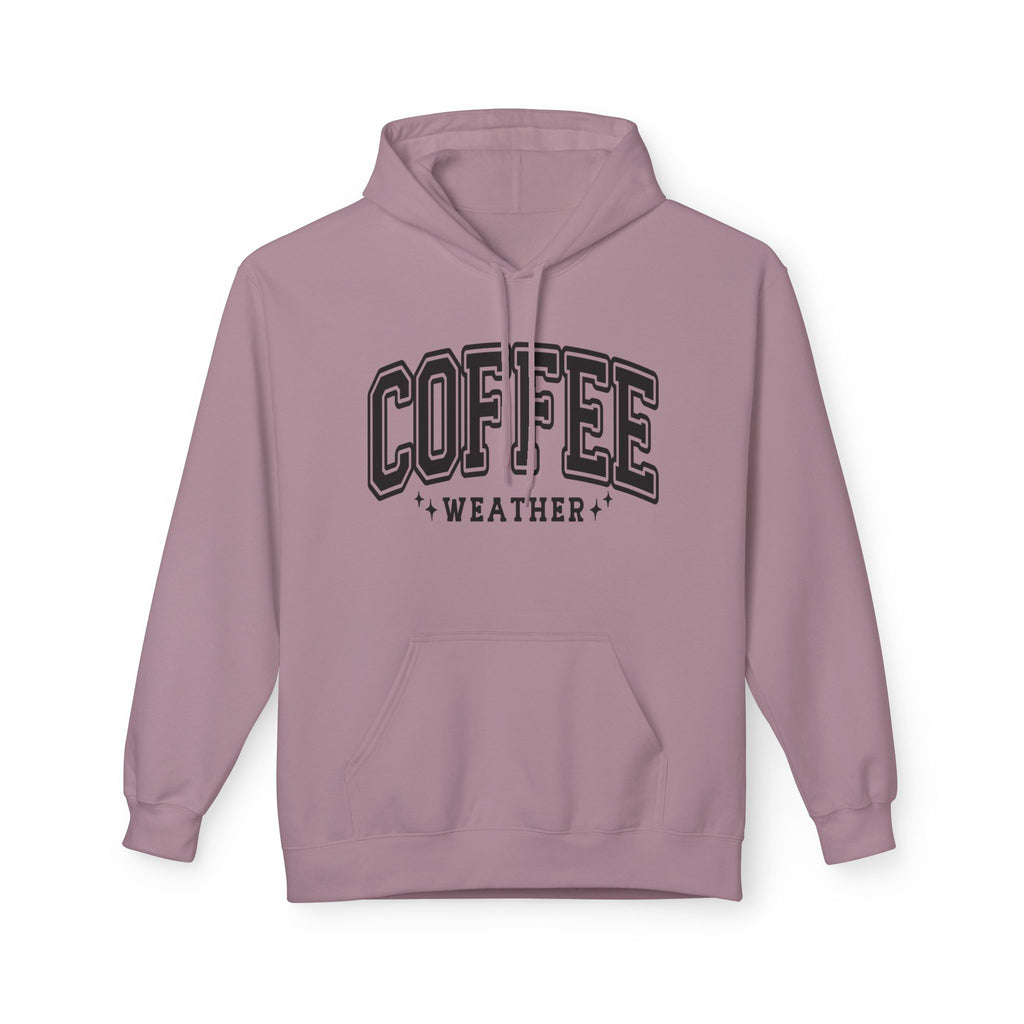Cozy Coffee Weather Hoodie, Unisex Fleece Sweatshirt, Gift for Coffee Lovers, Fall Fashion, Casual Wear, Everyday Comfort
