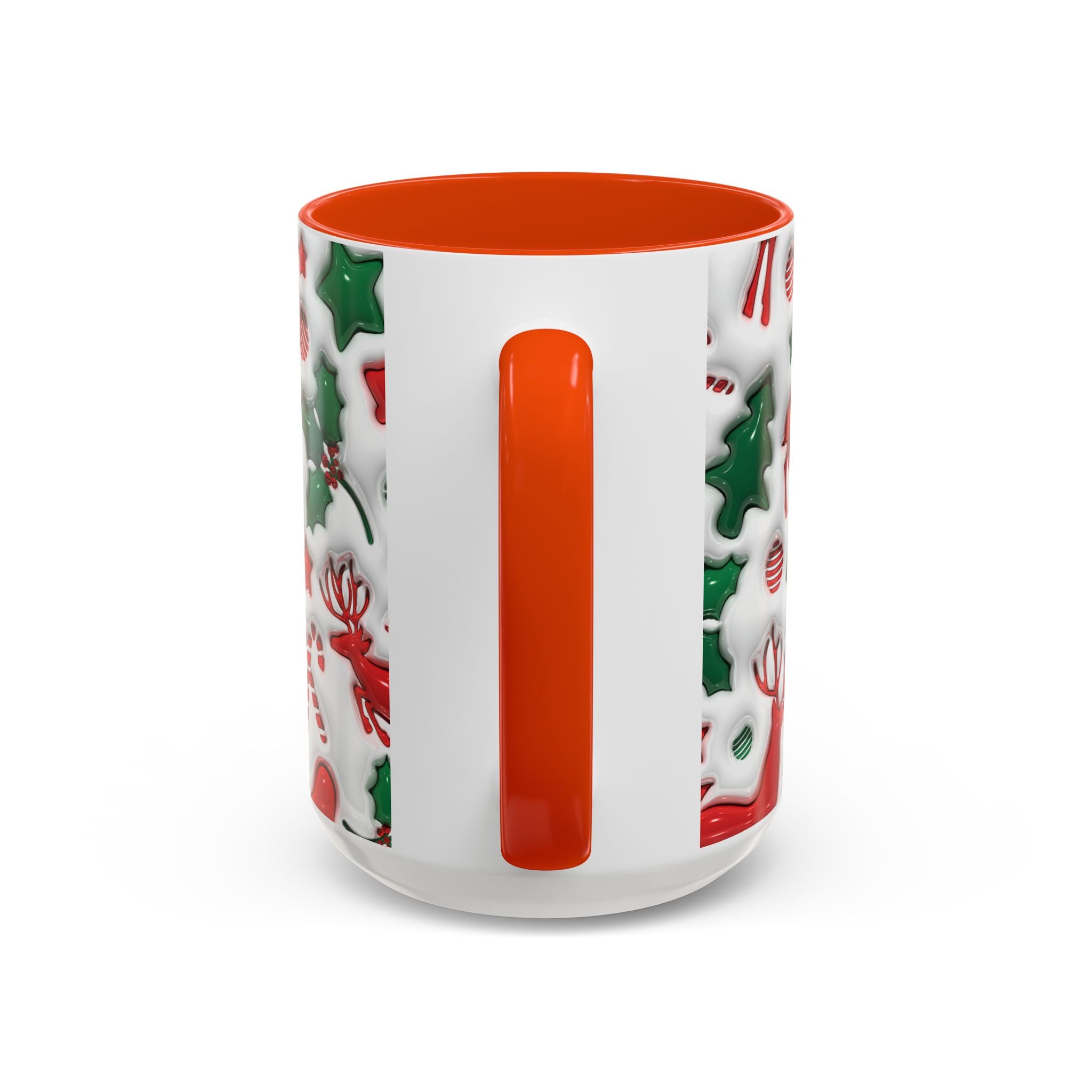 Festive Holiday Mugs, Christmas Coffee Cups, Colorful Reindeer and Candy Cane Design, Cozy Winter Drinkware, Perfect Gift for Holidays
