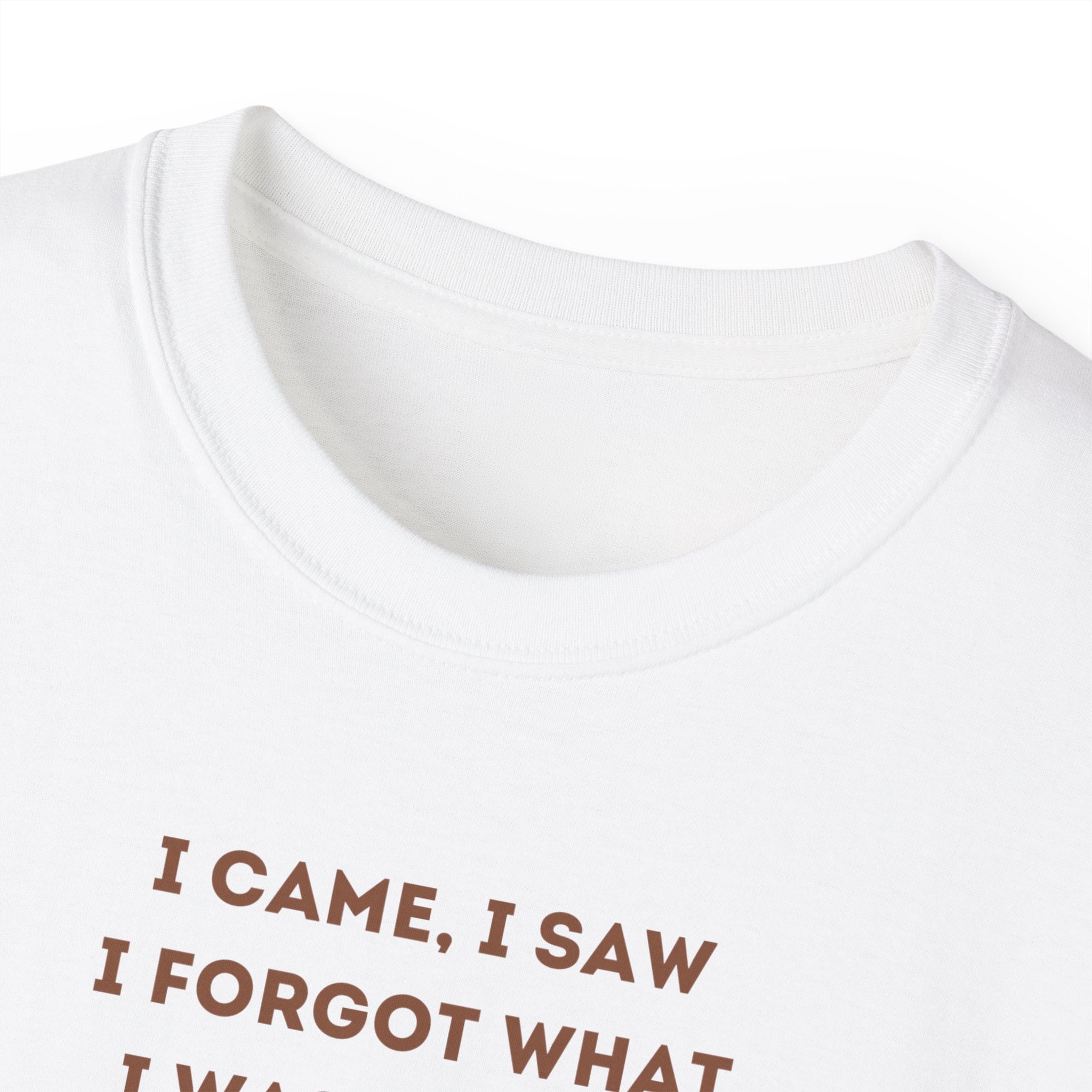 I Have to Pee - Funny Coffee Lover Tee - I Came, I Saw, Distraction Humor Shirt, Perfect for Birthdays, Gifts, Coffee Addicts, Everyday Wear